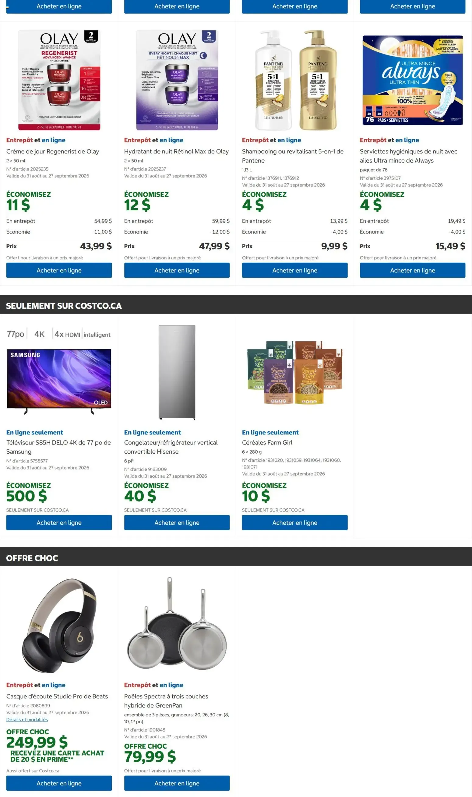 Encore plus d'économies chez Costco - Offres de 2 semaines from September 14 to September 27 2026 - flyer page 5