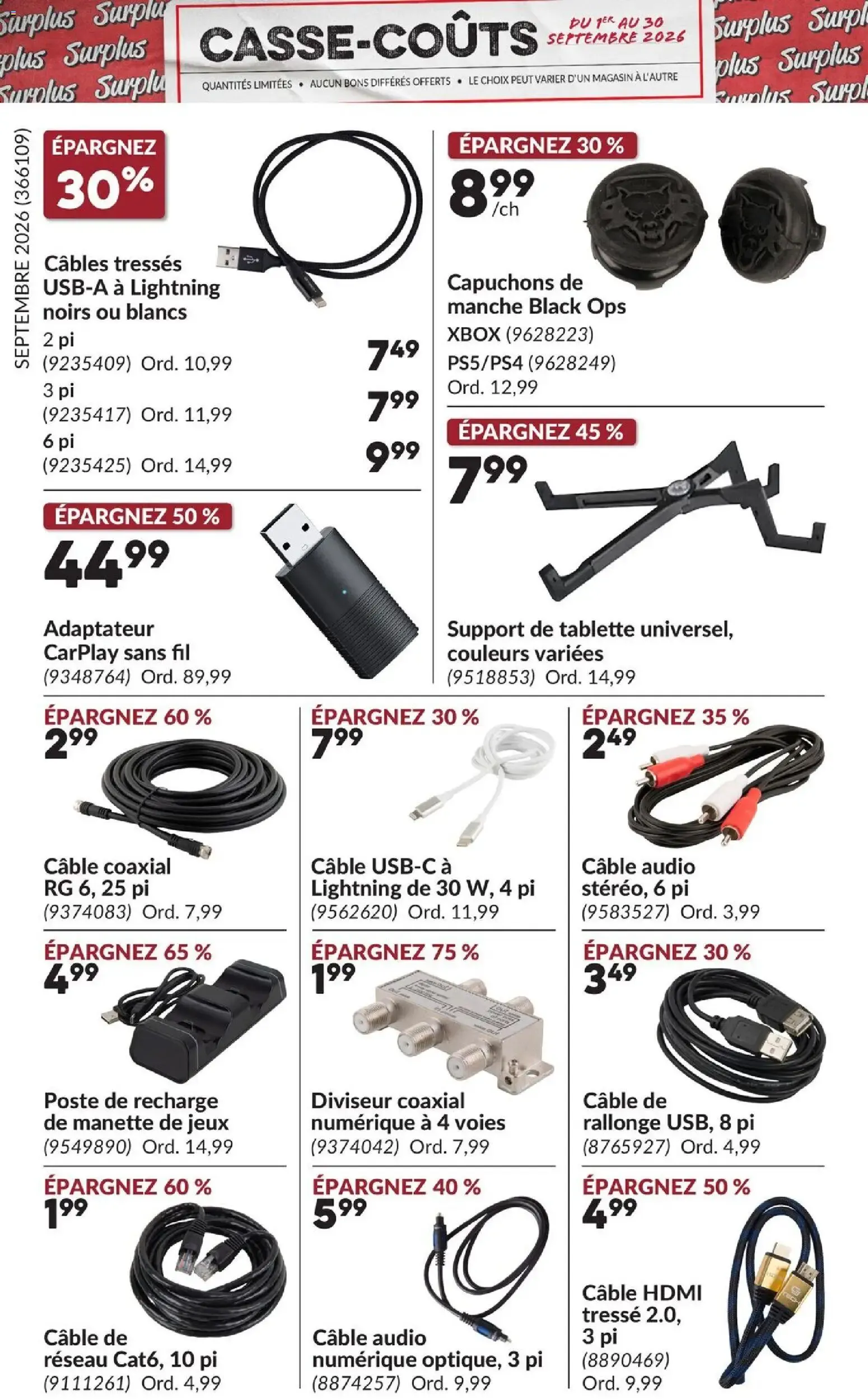 Princess Auto Casse-Coûts from September 1 to September 30 2026 - flyer page 15