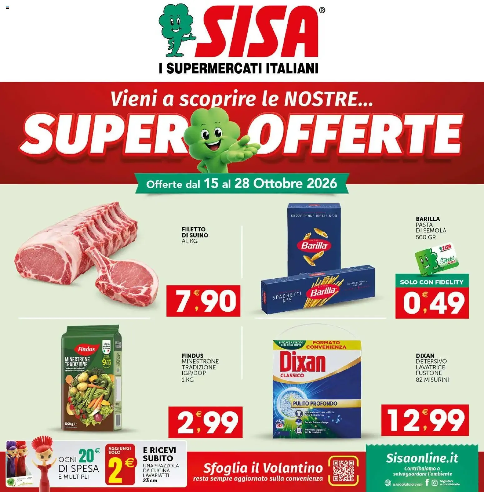 Nuovo SISA volantino Calabria dal 15/10/2026 > offerte anteprima 🛍️ da 15 ottobre a 28 ottobre di 2026 - Pagina del volantino 1