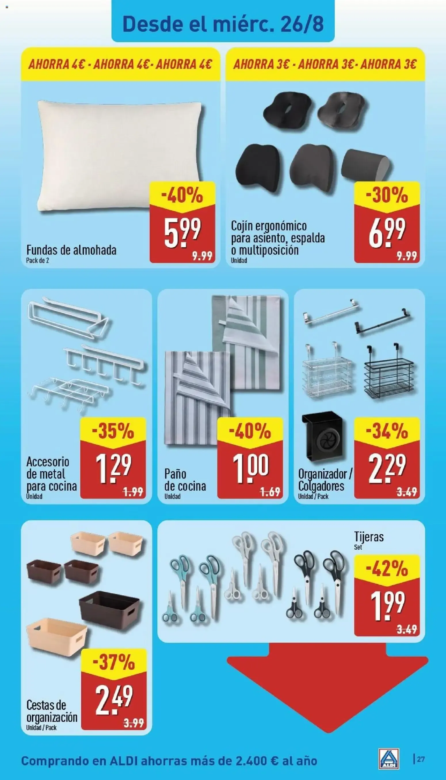 Catálogo de Aldi folleto Canarias del 24/08/2026 | Catálogo 24 de agosto al 30 de agosto 2026 - Página 27