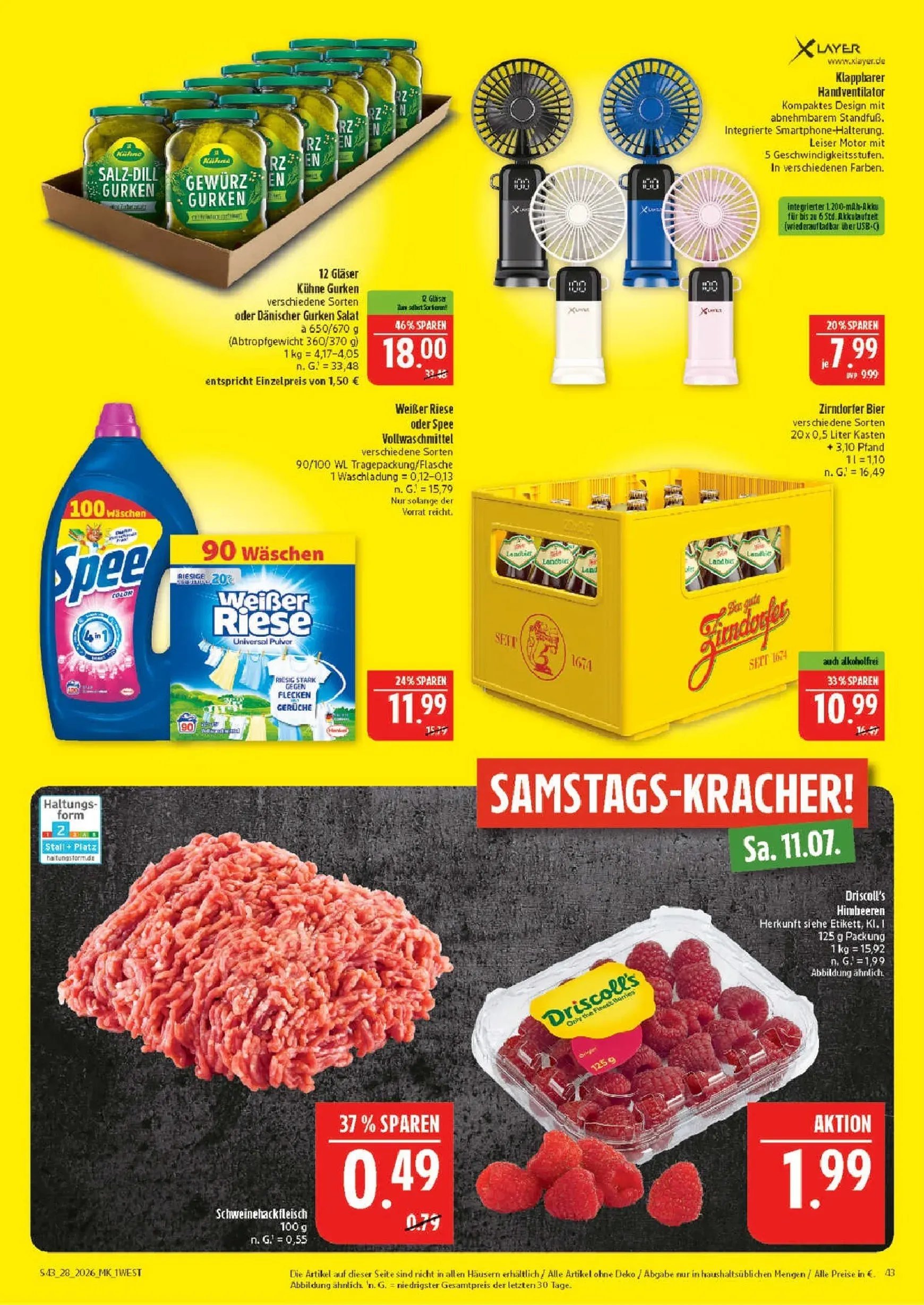 Marktkauf Prospekt – von Montag 06.07.2026 bis Samstag 11.07.2026 von 6. Juli bis 11. Juli 2026 - Prospekt seite 43