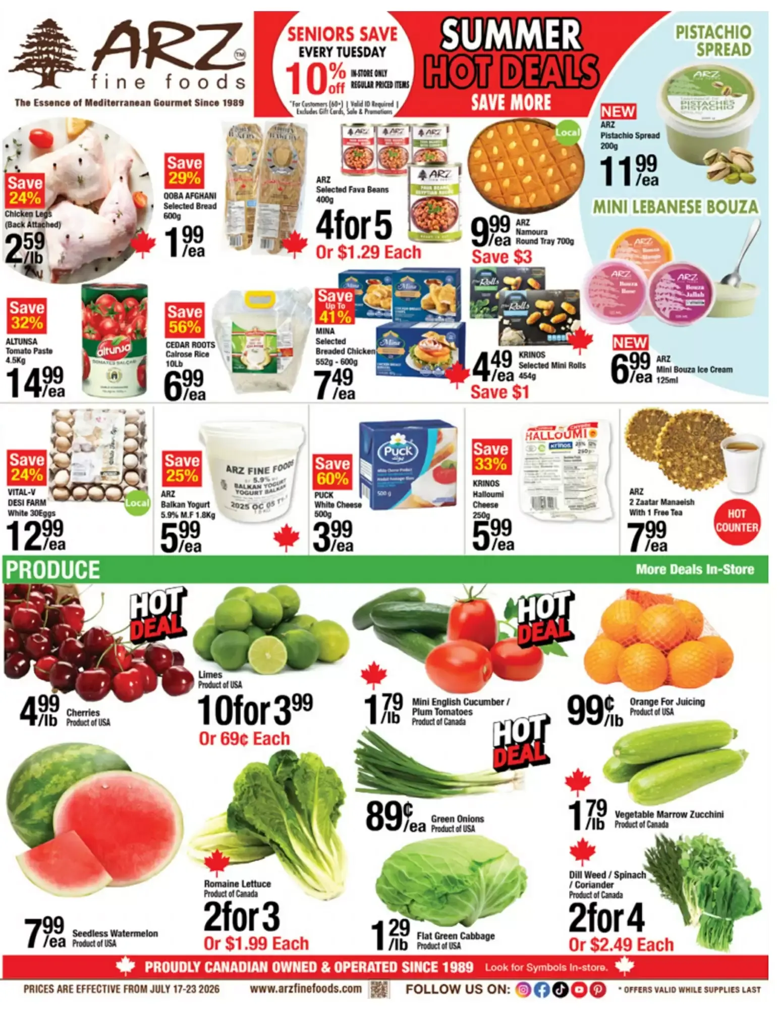 Arz Fine Foods flyer week 29 from July 17 to July 23 2026 - flyer page 1