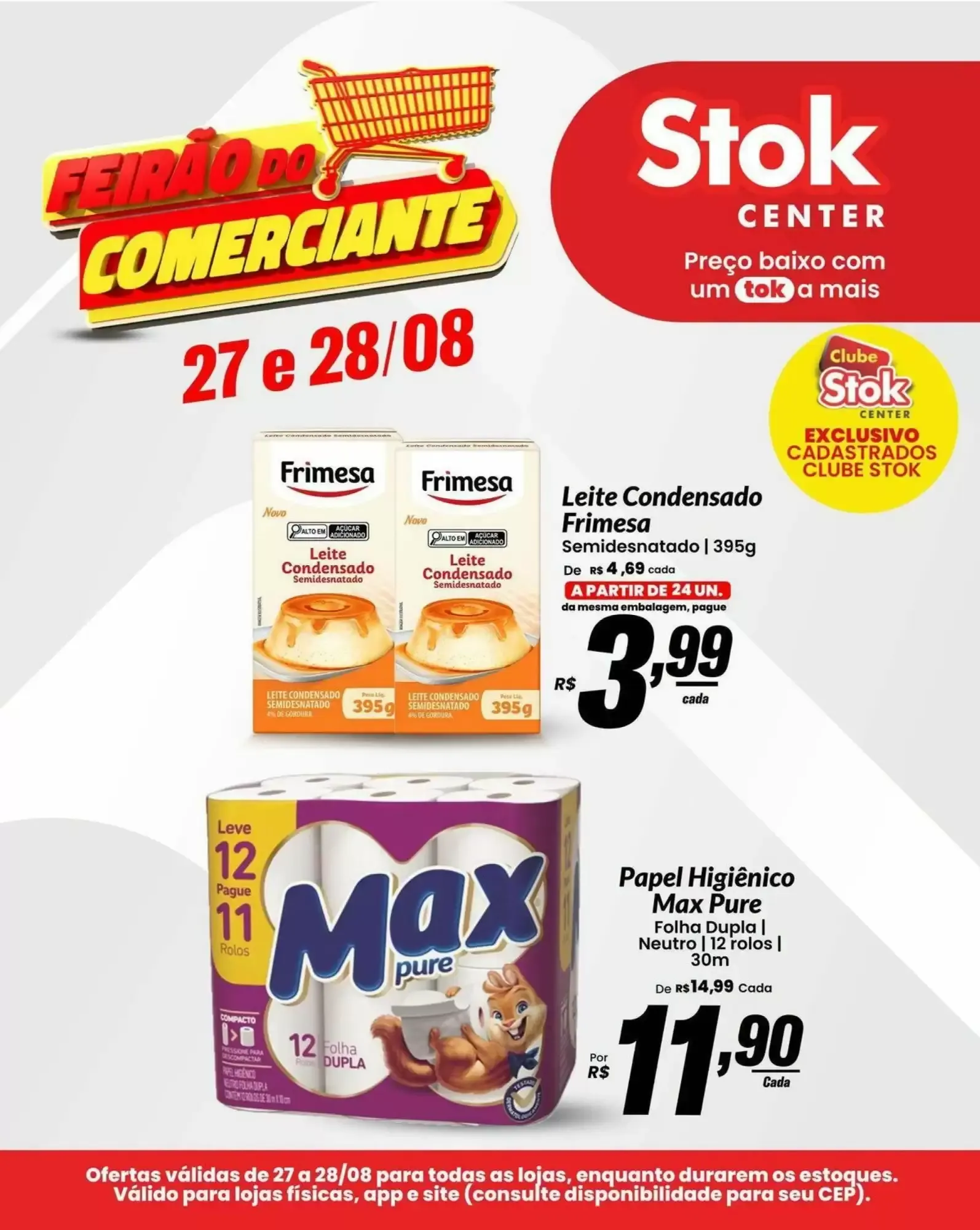 Encarte de Feirão do Comerciante Stok Center 27 de agosto até 28 de agosto 2026 - Pagina 1