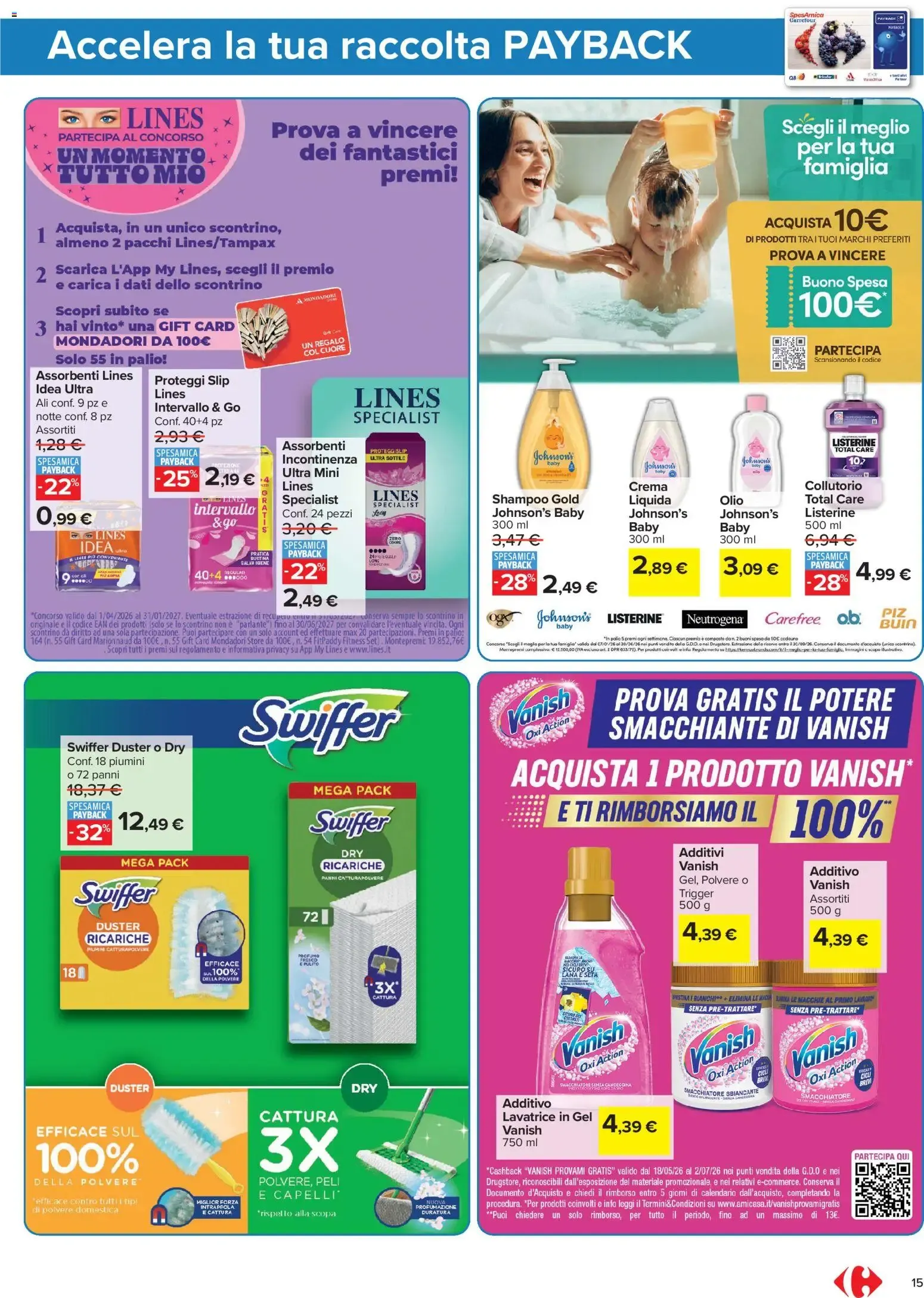 Nuovo Carrefour volantino Market - Punti Sprint Payback dal 16/06/2026 > offerte anteprima 🛍️ da 16 giugno a 29 giugno di 2026 - Pagina del volantino 15