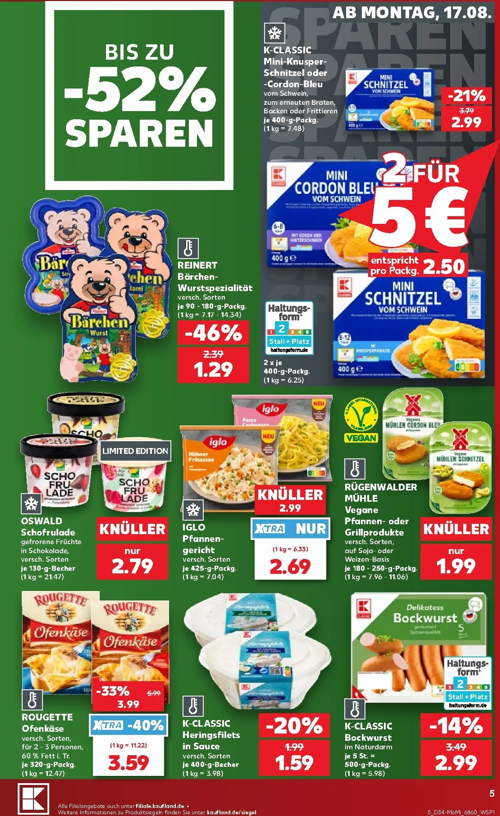 Kaufland - Richtig Sparen Prospekt nächste Woche – von Montag 17.08.2026 bis Mittwoch 19.08.2026 von 17. August bis 19. August 2026 - Prospekt seite 5