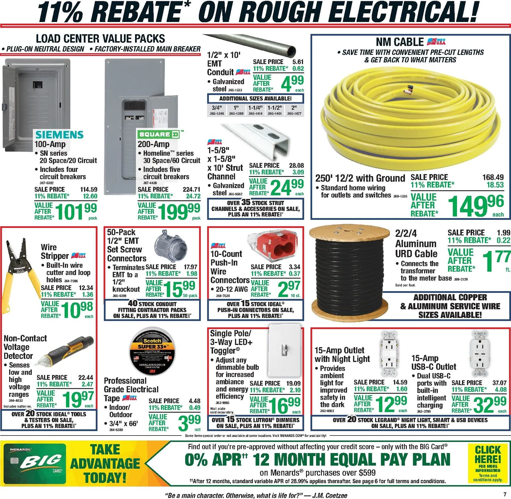 Weekly promotion Menards Labor Day Sale - 11% Rebate spanning from August 27 to September 7 2026 - Page 10 for Catalogue 365