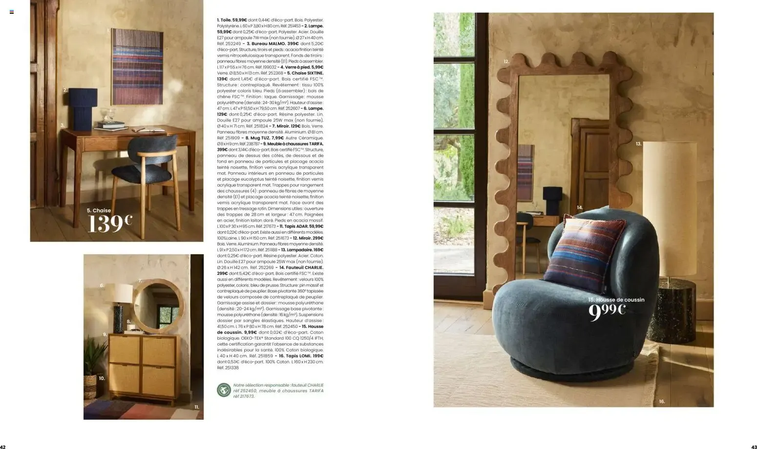 Maisons du Monde - Itinéraire Estival Collection Printemps - Été 2026 du 16 février au 1 septembre 2026 - Catalogue page 22