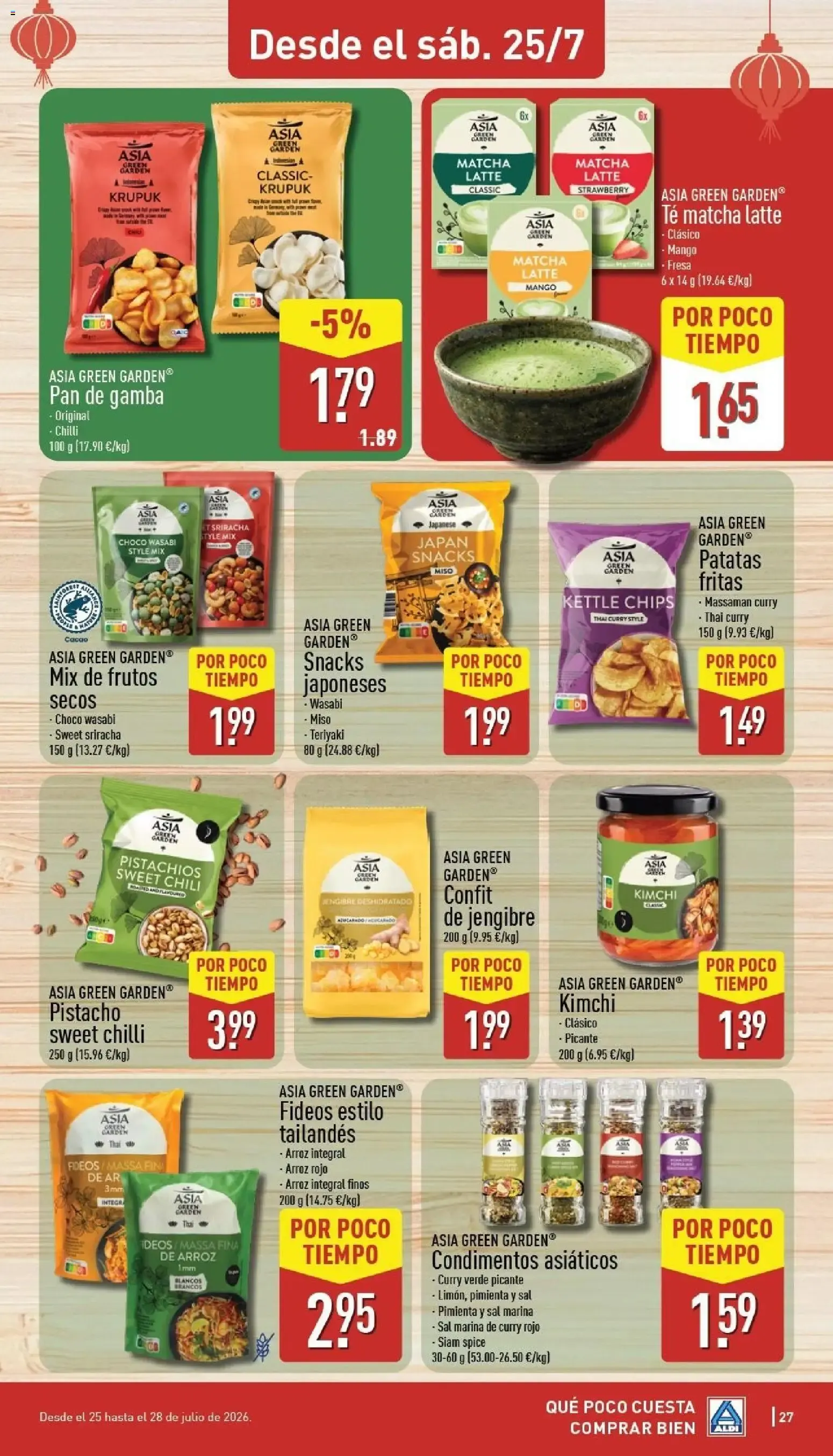 Catálogo de Aldi: Frescura a precios para tirarse a la piscina. Ahorra hasta un 33% más. 20 de julio al 26 de julio 2026 - Página 27
