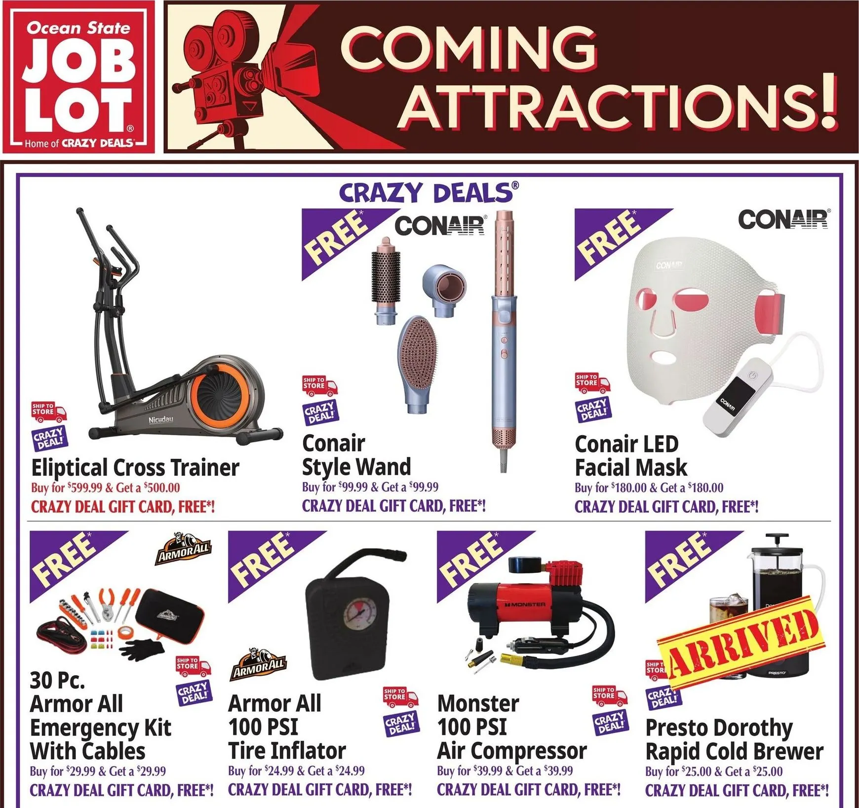 Weekly ad Current Ocean State Job Lot - Coming Attractions leaflet valid from Thursday 07/02/2026 to Wednesday 07/08/2026 from July 2 to July 8 2026 - Page 1