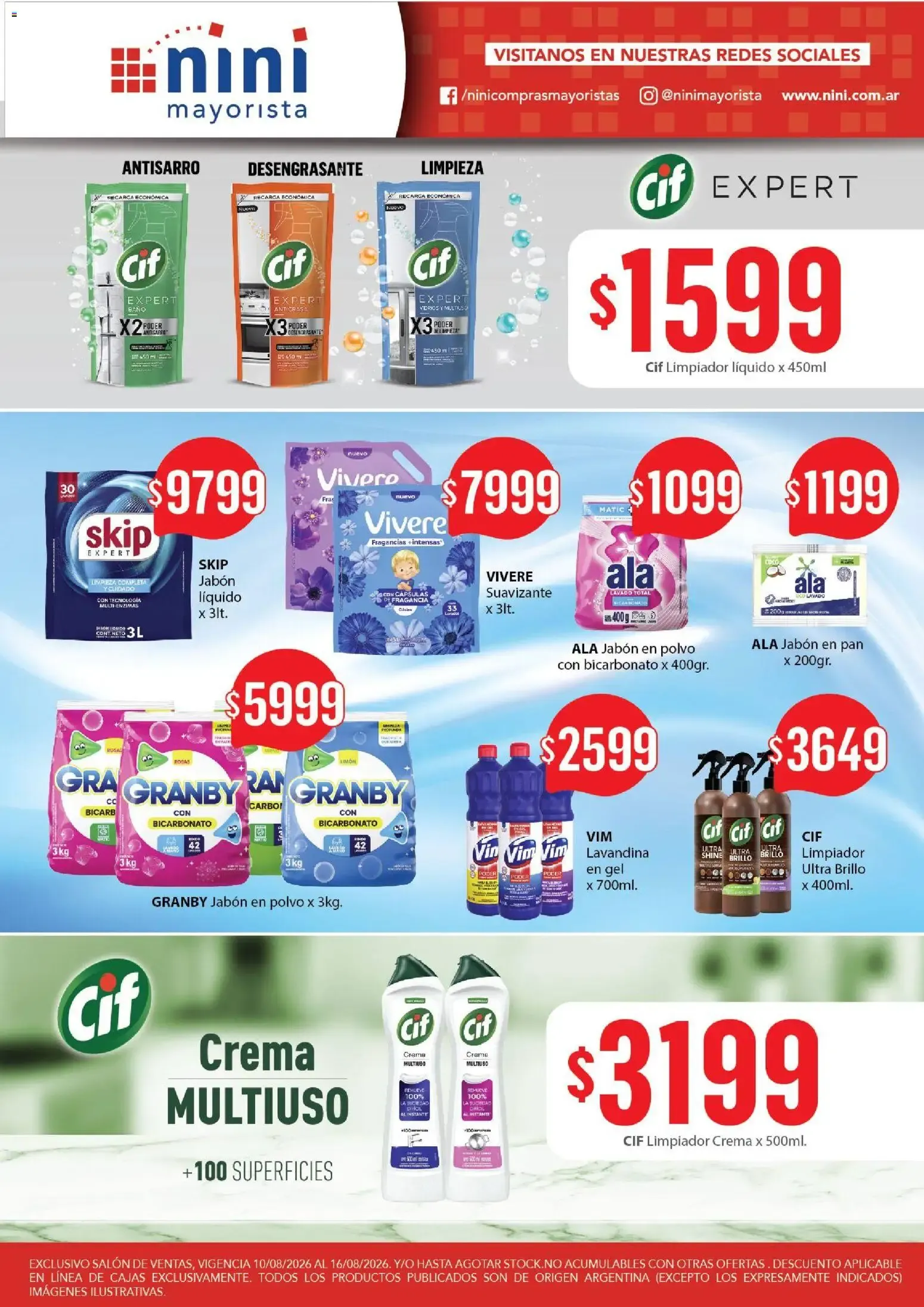 Ofertas de NINI Mayorista ofertas del 10/08/2026 - 16/08/2026 10 de agosto al 16 de agosto 2026 - Página 15 del catálogo