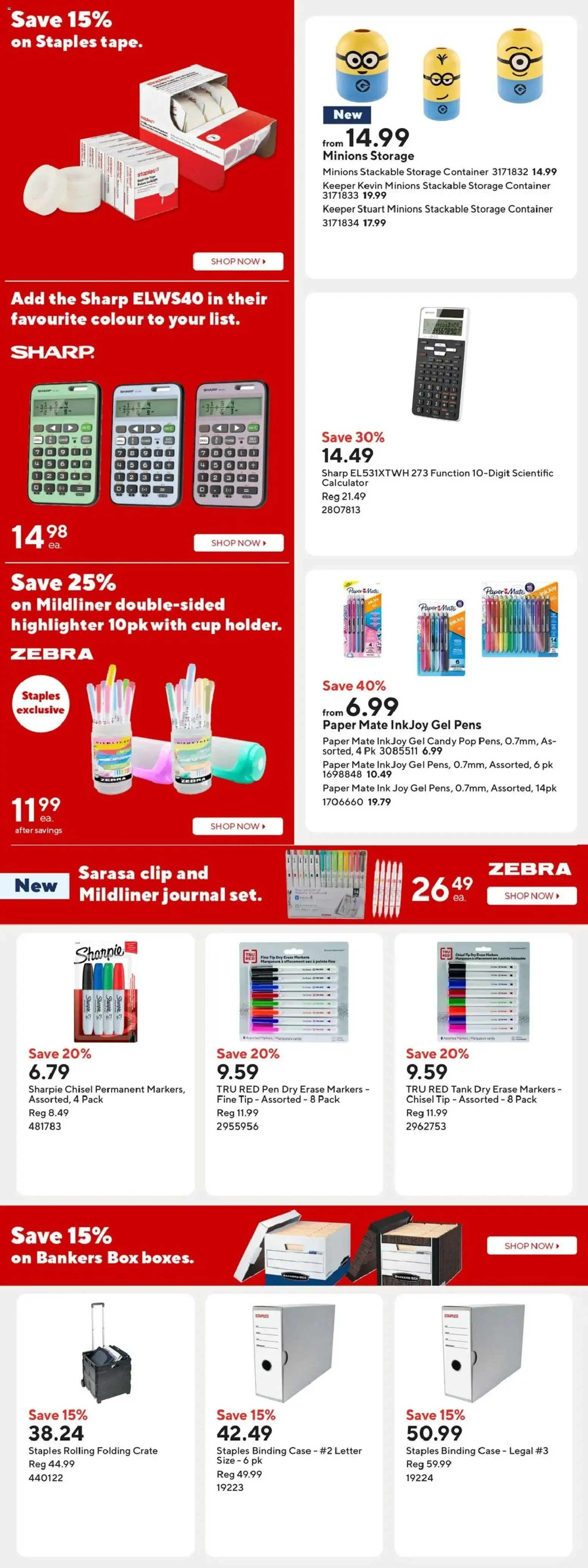 Staples Easy Deals & Friends + Family Savings from July 17 to July 23 2026 - flyer page 14