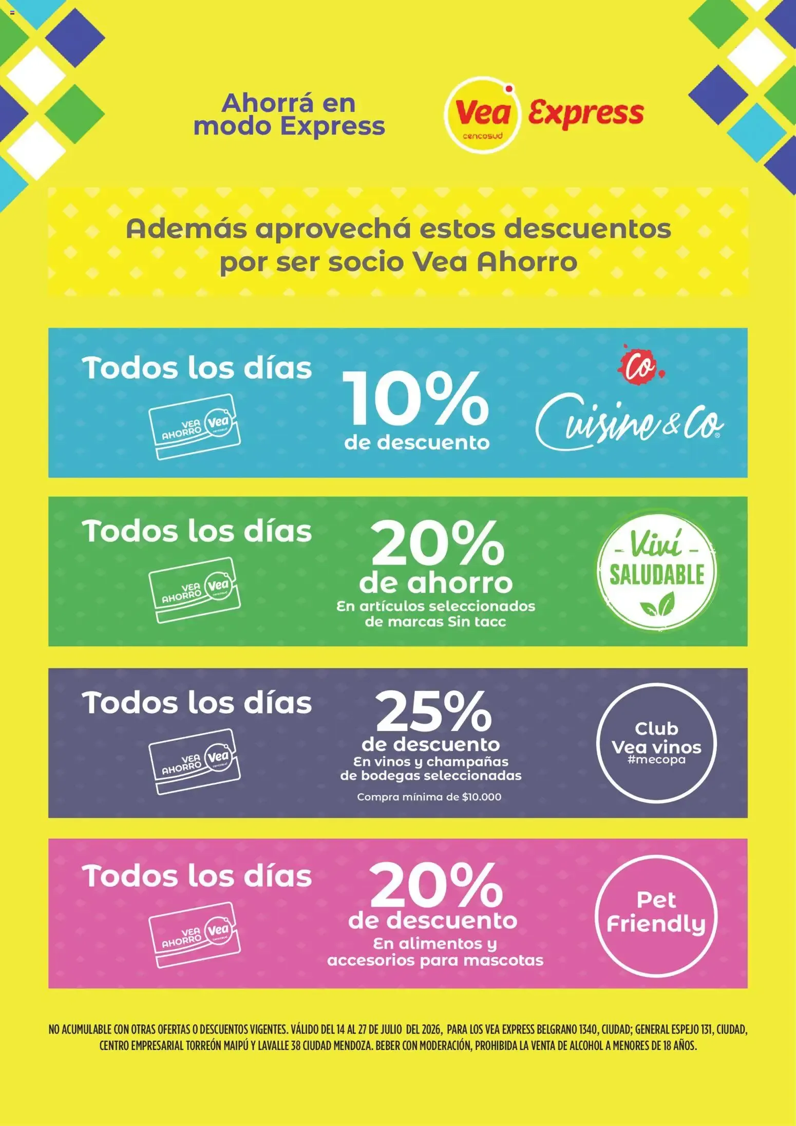 Ofertas de Vea - Folleto Vea Express Mendoza del 14/07/2026 - 27/07/2026 14 de julio al 27 de julio 2026 - Página 2 del catálogo