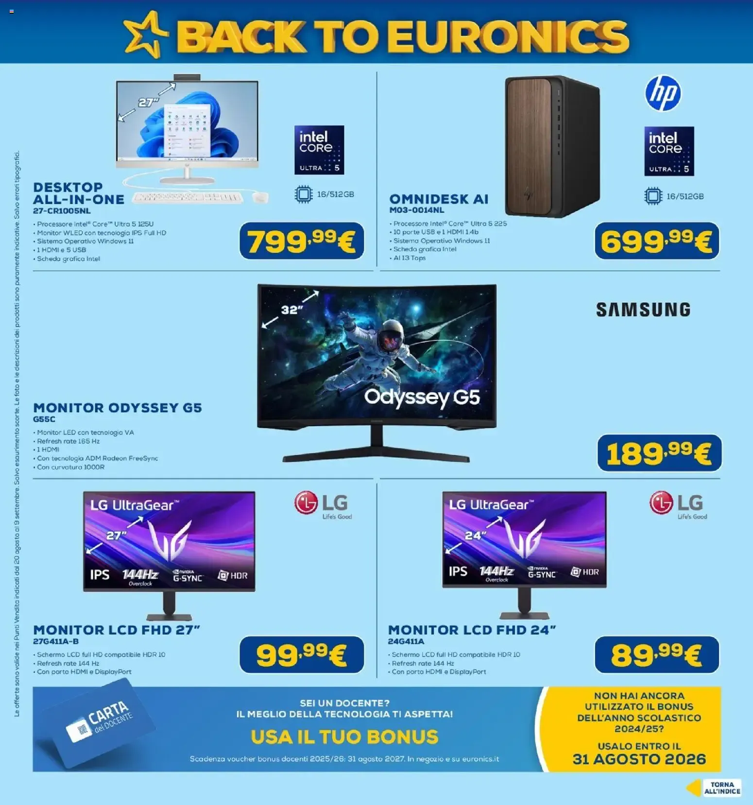 BACK TO EURONICS da 20 agosto a 9 settembre di 2026 - Pagina del volantino 7