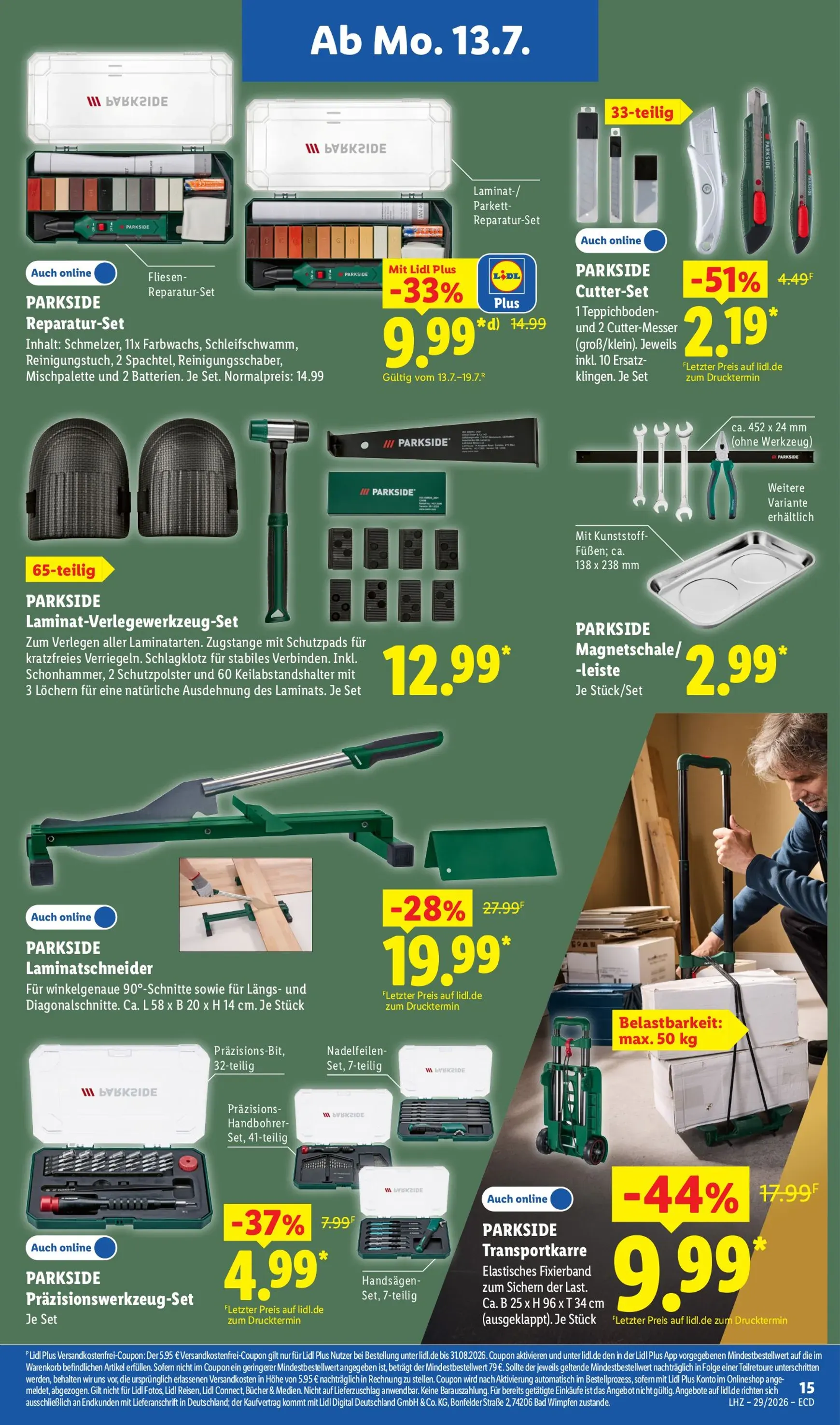 Lidl - Angebot der Woche Prospekt nächste Woche – von Montag 13.07.2026 bis Samstag 18.07.2026 von 13. Juli bis 18. Juli 2026 - Prospekt seite 9