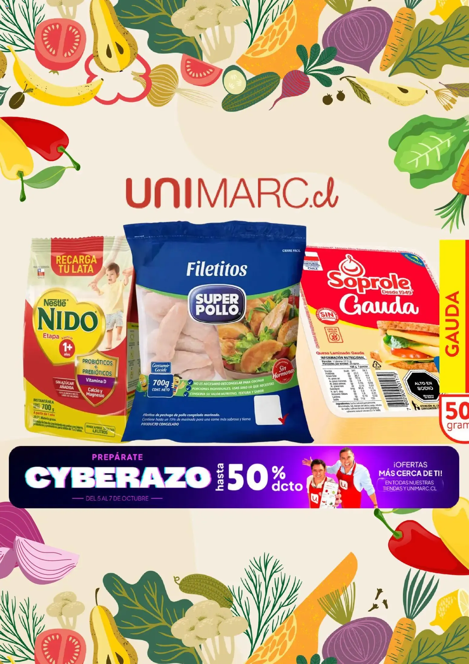 Catálogo de Unimarc Cyberazo 5 de octubre al 7 de octubre 2026 - Página 1