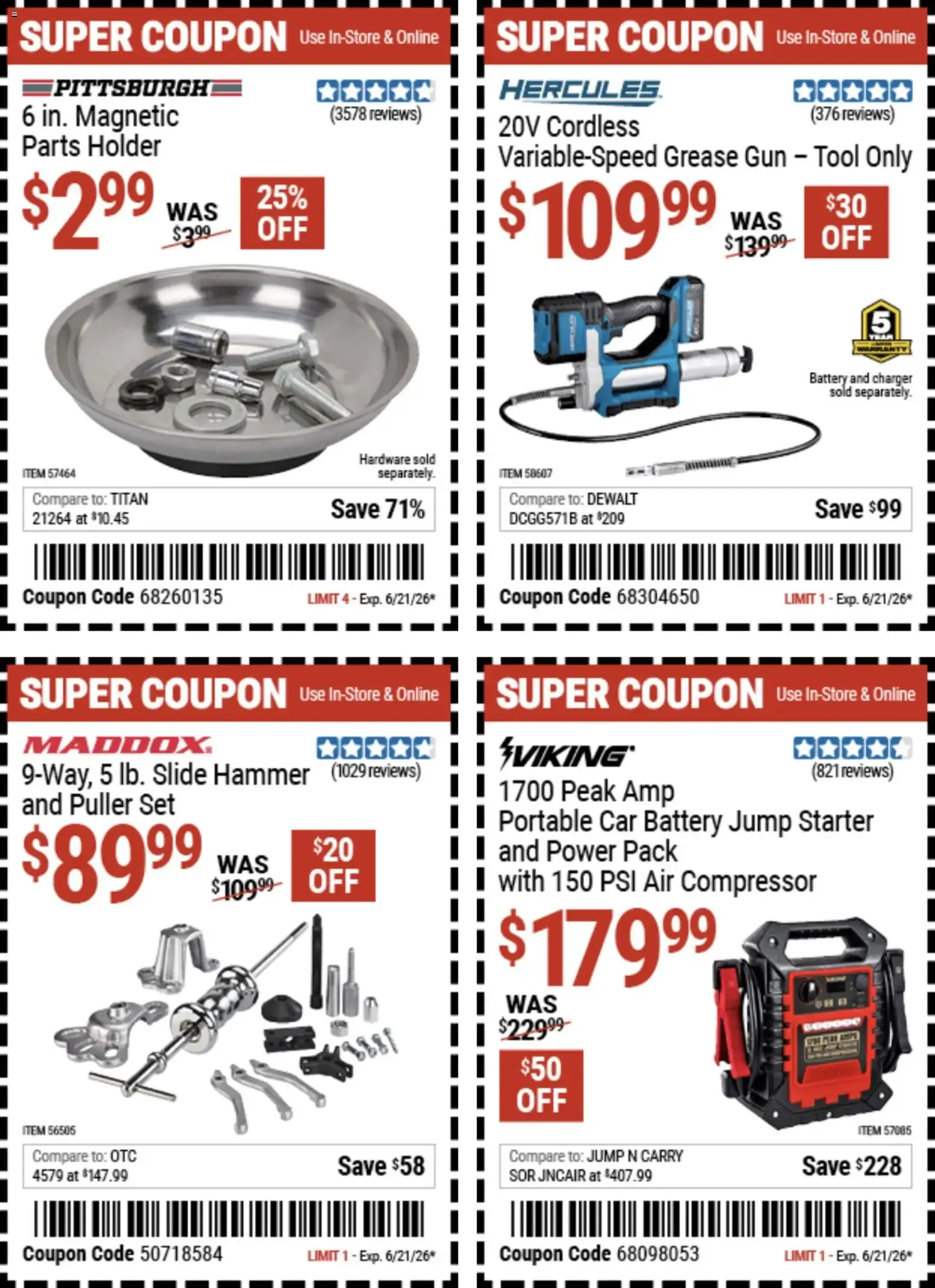 Weekly ad Harbor Freight Weekly Ad (06/08 - 06/21 2026) - Flyer from June 8 to June 21 2026 - Page 20