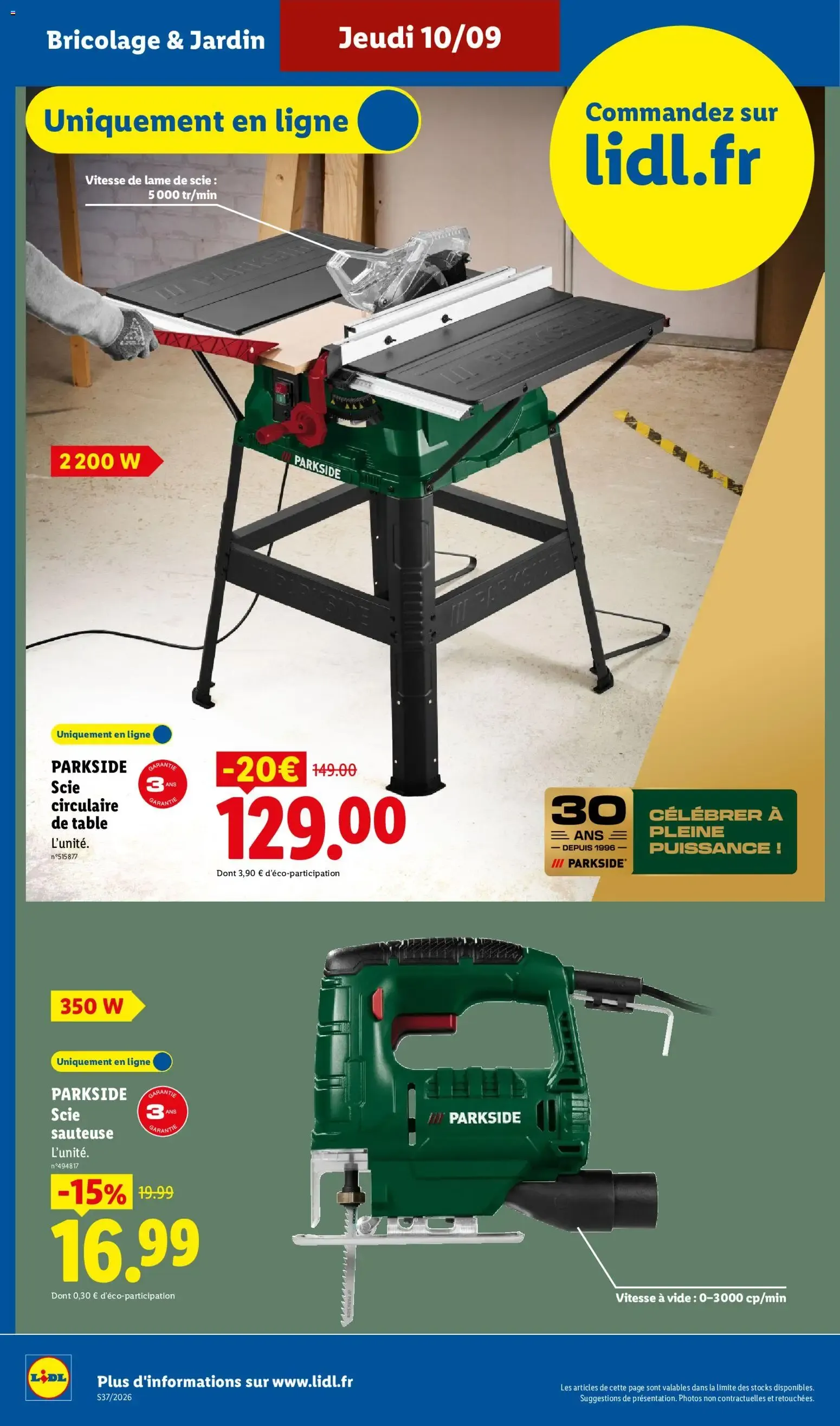 Catalogue LIDL du 07/09/2026 | Promo prospectus en ligne du 7 septembre au 10 septembre 2026 - Catalogue page 10