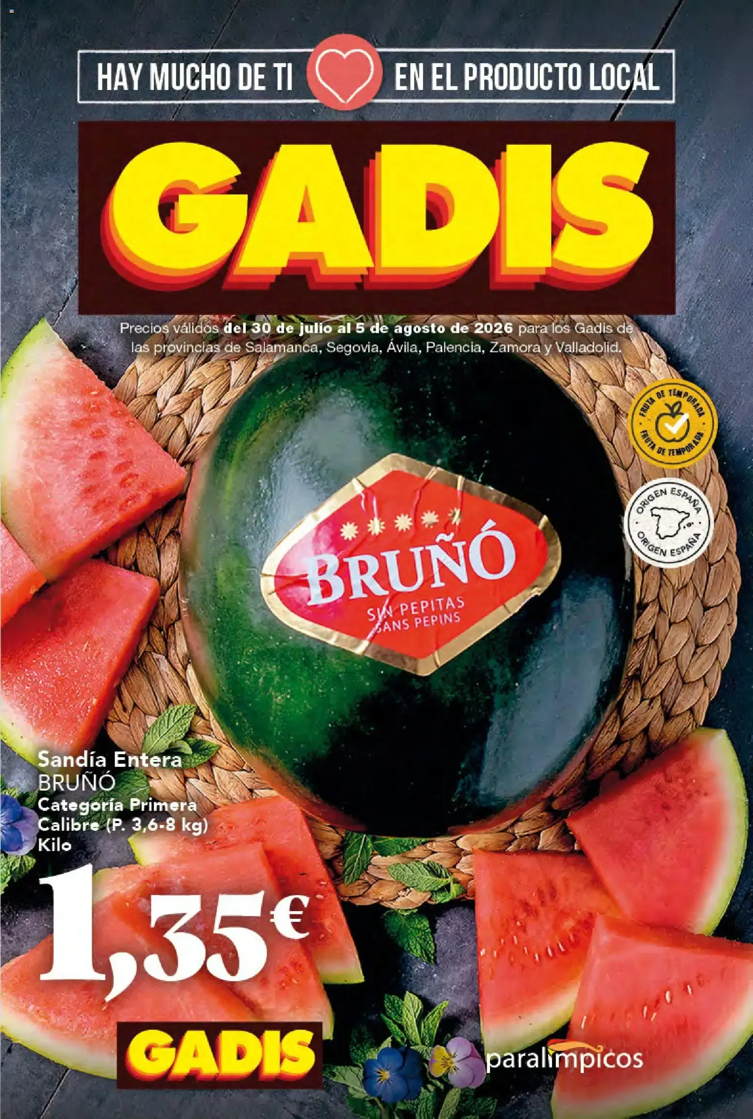 Catálogo de Gadis folleto 30/07/2026 - 05/08/2026 30 de julio al 5 de agosto 2026 - Página 1