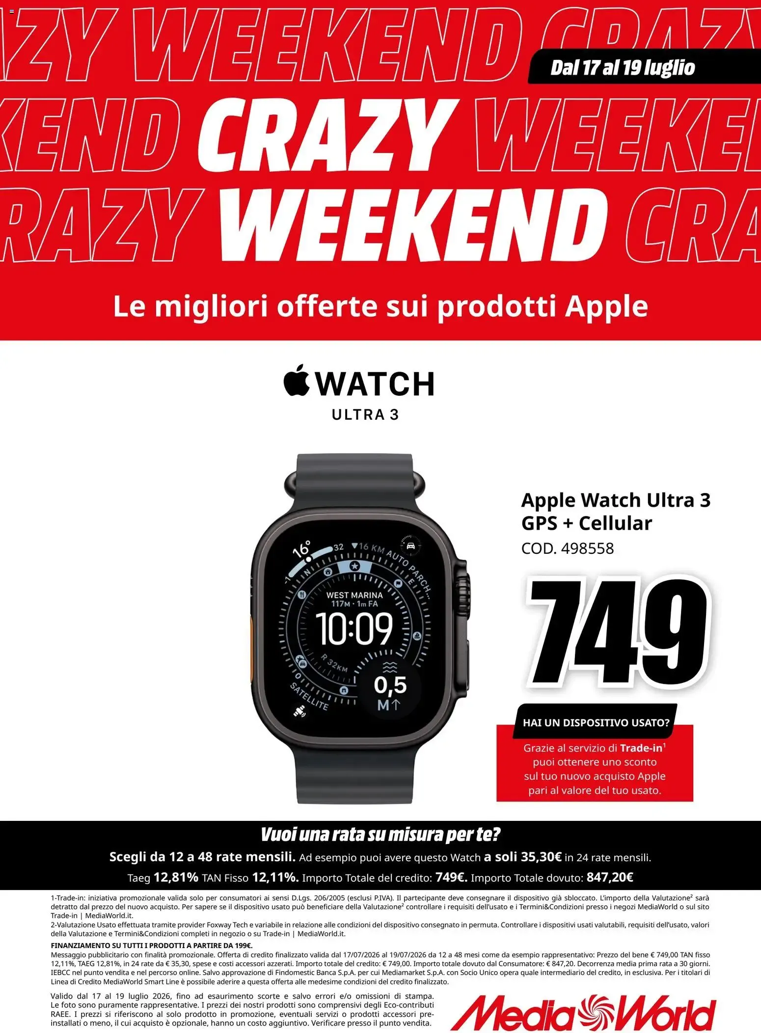 Nuovo Media World volantino Apple dal 17/07/2026 > offerte anteprima 🛍️ da 17 luglio a 19 luglio di 2026 - Pagina del volantino 4