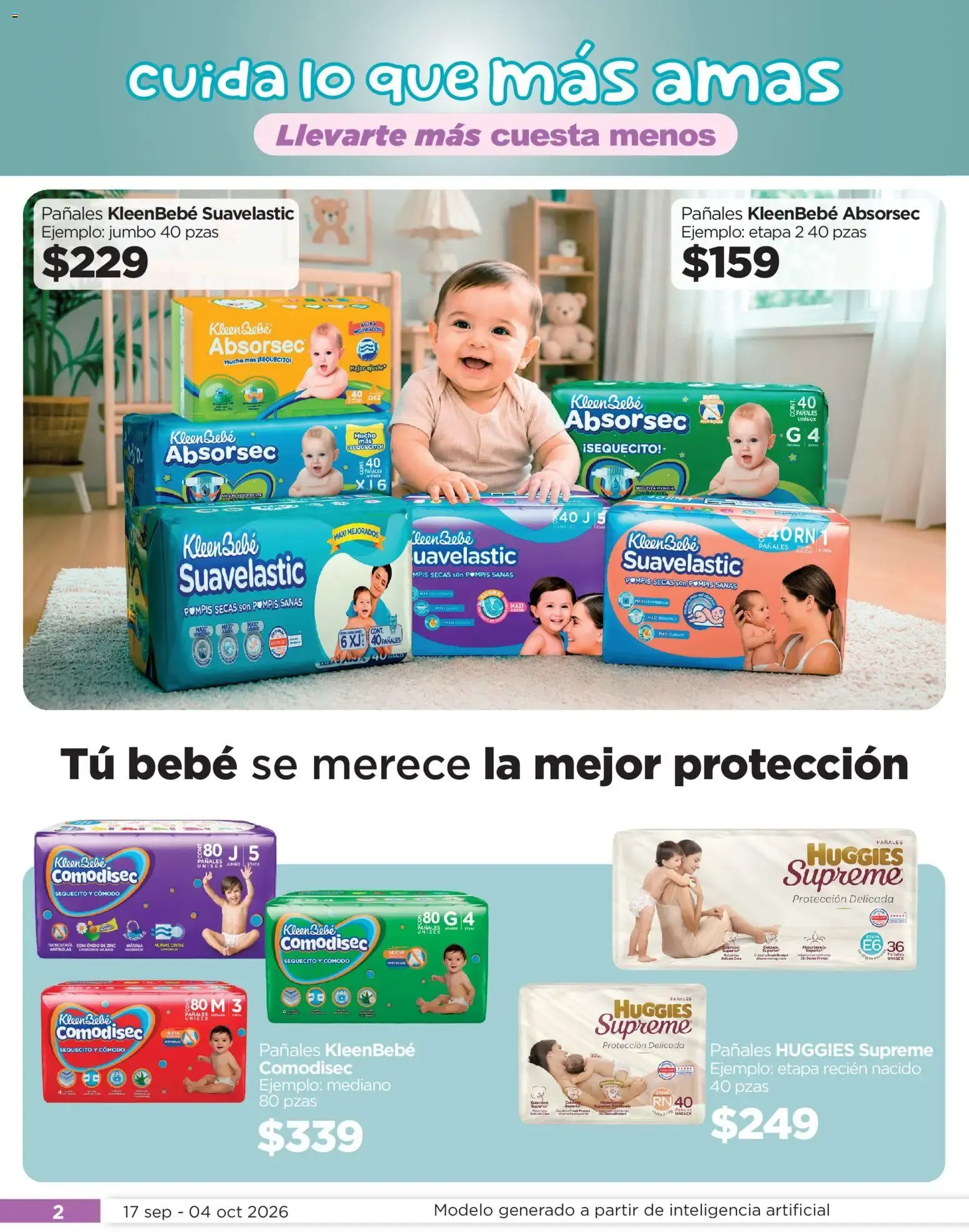 Catálogo de Chedraui folleto Llevarte más cuesta menos (17/09/2026 - 04/10/2026) - catálogo en línea 17 de septiembre al 4 de octubre 2026 - Pagina 2
