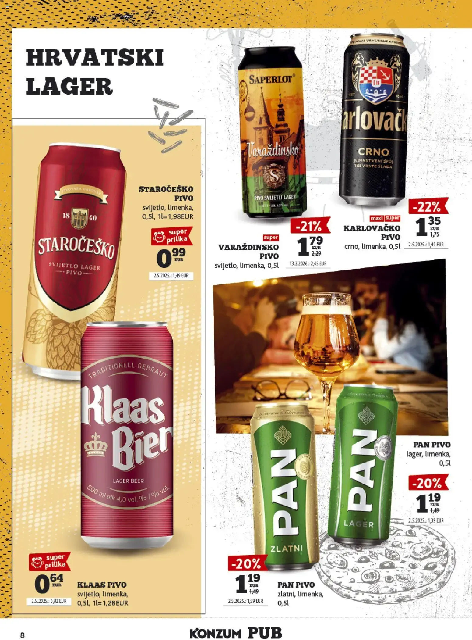 Katalog Konzum Pub: Oferta de Cervezas od 14. rujna do 27. rujna 2026. - Pregled Stranica 8