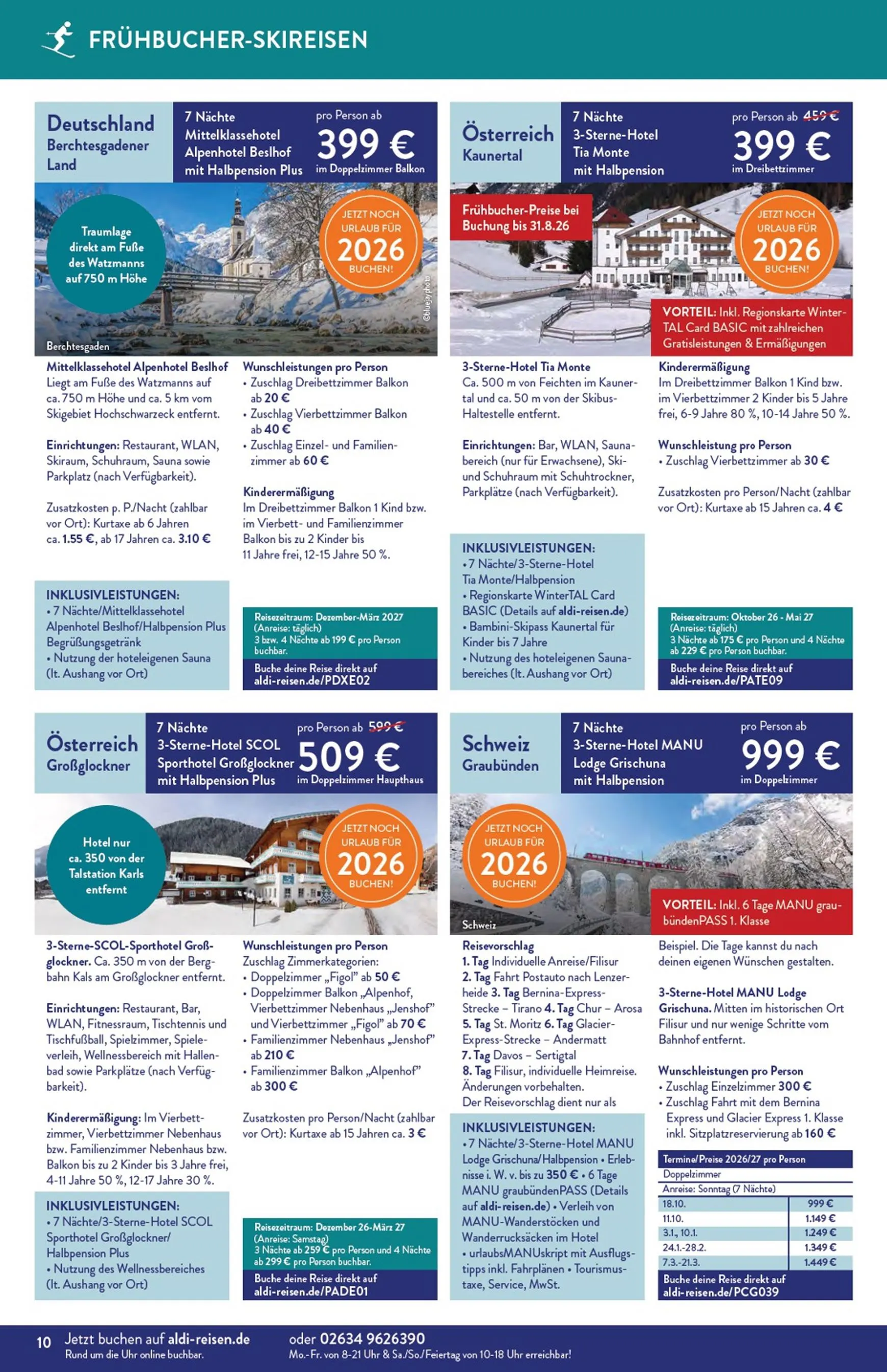 ALDI REISEN - Die Welt Entdecken! (Ausgabe August) von 3. August bis 31. August 2026 - Prospekt seite 10
