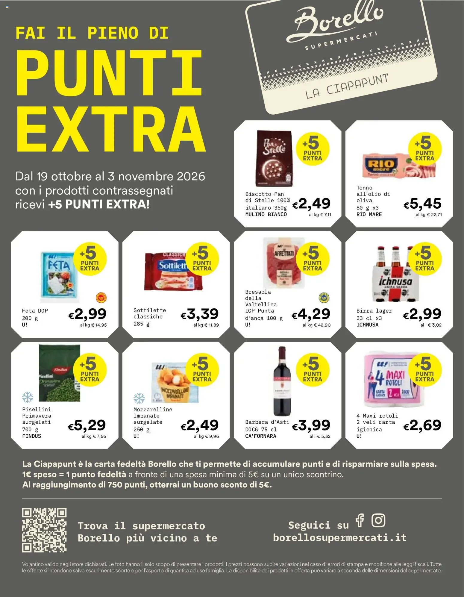 Borello Supermercati - Le Offerte della Stagione da 19 ottobre a 3 novembre di 2026 - Pagina del volantino 12