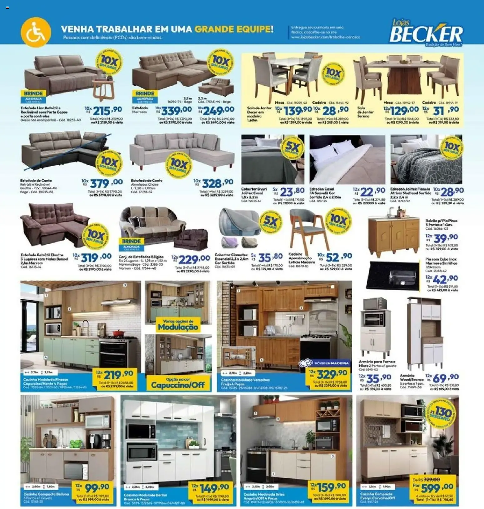 Encarte de Lojas Becker ofertas Julho de 01/07/2026 | Promoções Online 1 de julho até 31 de julho 2026 - Pagina 10