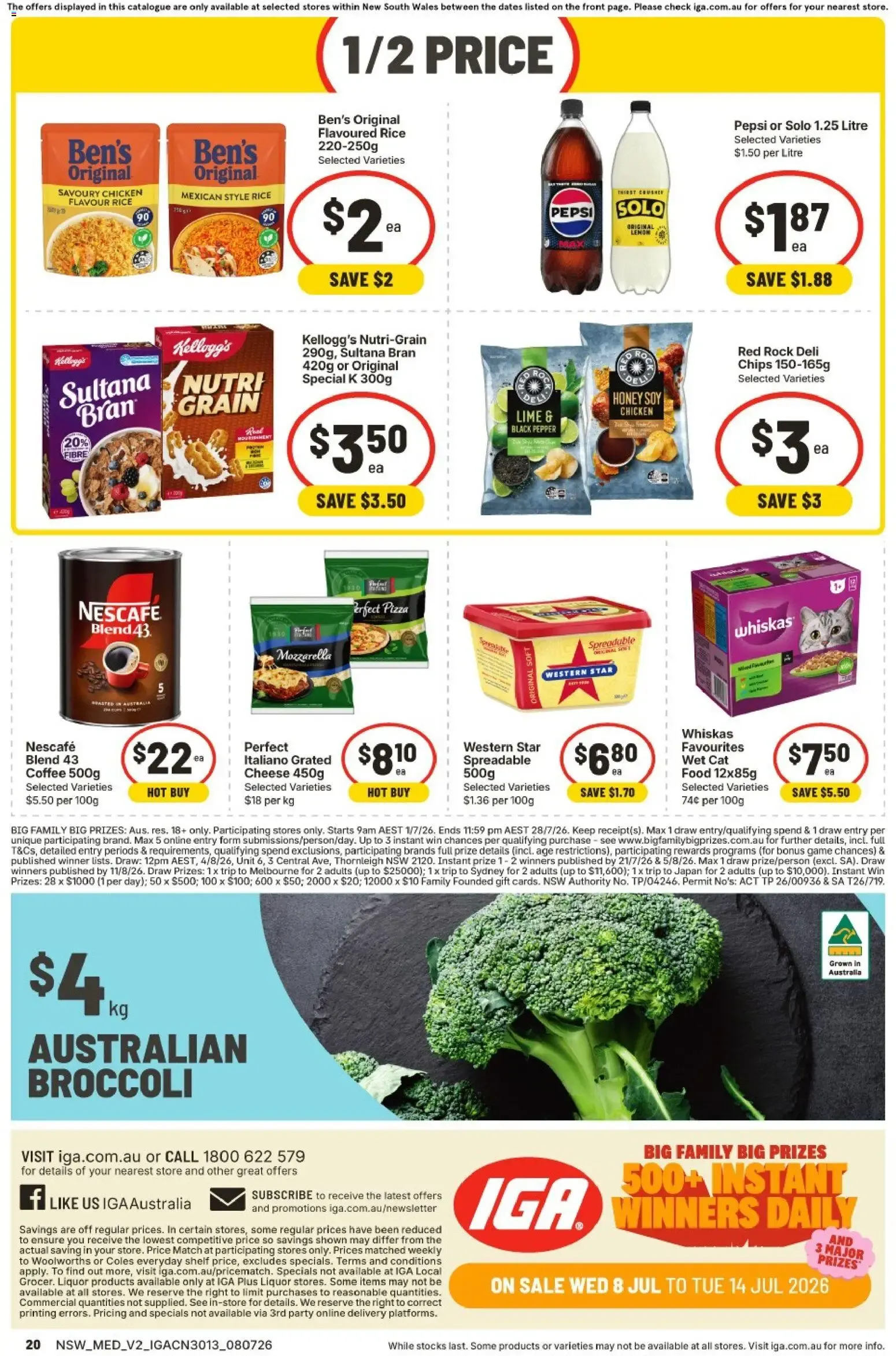 IGA - Big Family Big Prizes: 500+ Instant Winners Daily - Catalogue valid from 8 July to 14 July 2026 - page 18
