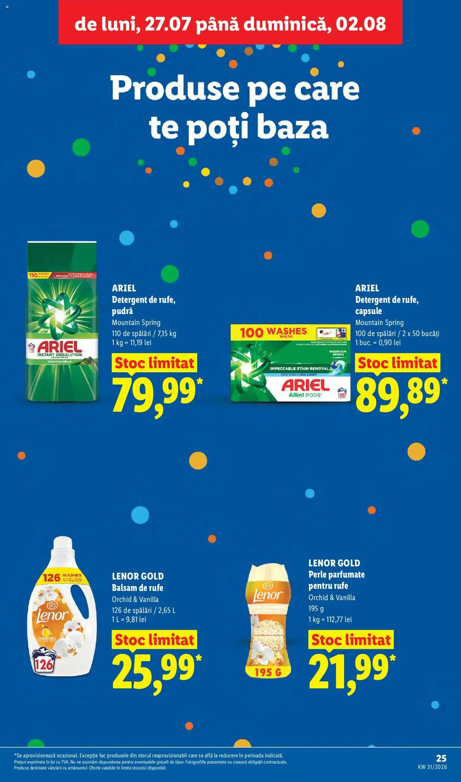 Catalog Catalog LIDL 27.07.2026 - Oferta și Revista online de la 27 iulie până la 2 august 2026 - Revista Pagina 25
