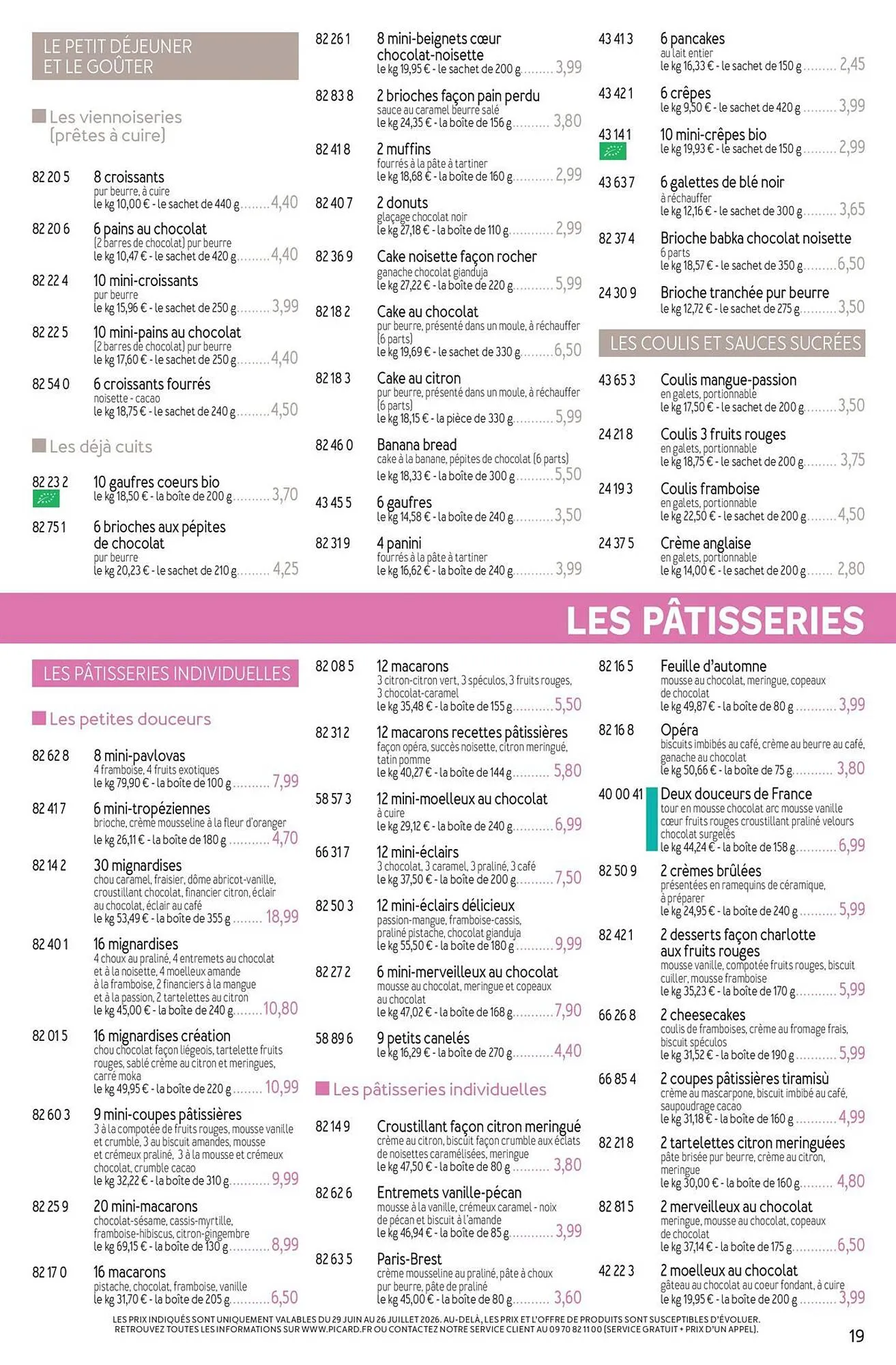 Picard Catalogue Du 29/06/2026 au 13/09/2026 du 29 juin au 13 septembre 2026 - Catalogue page 19