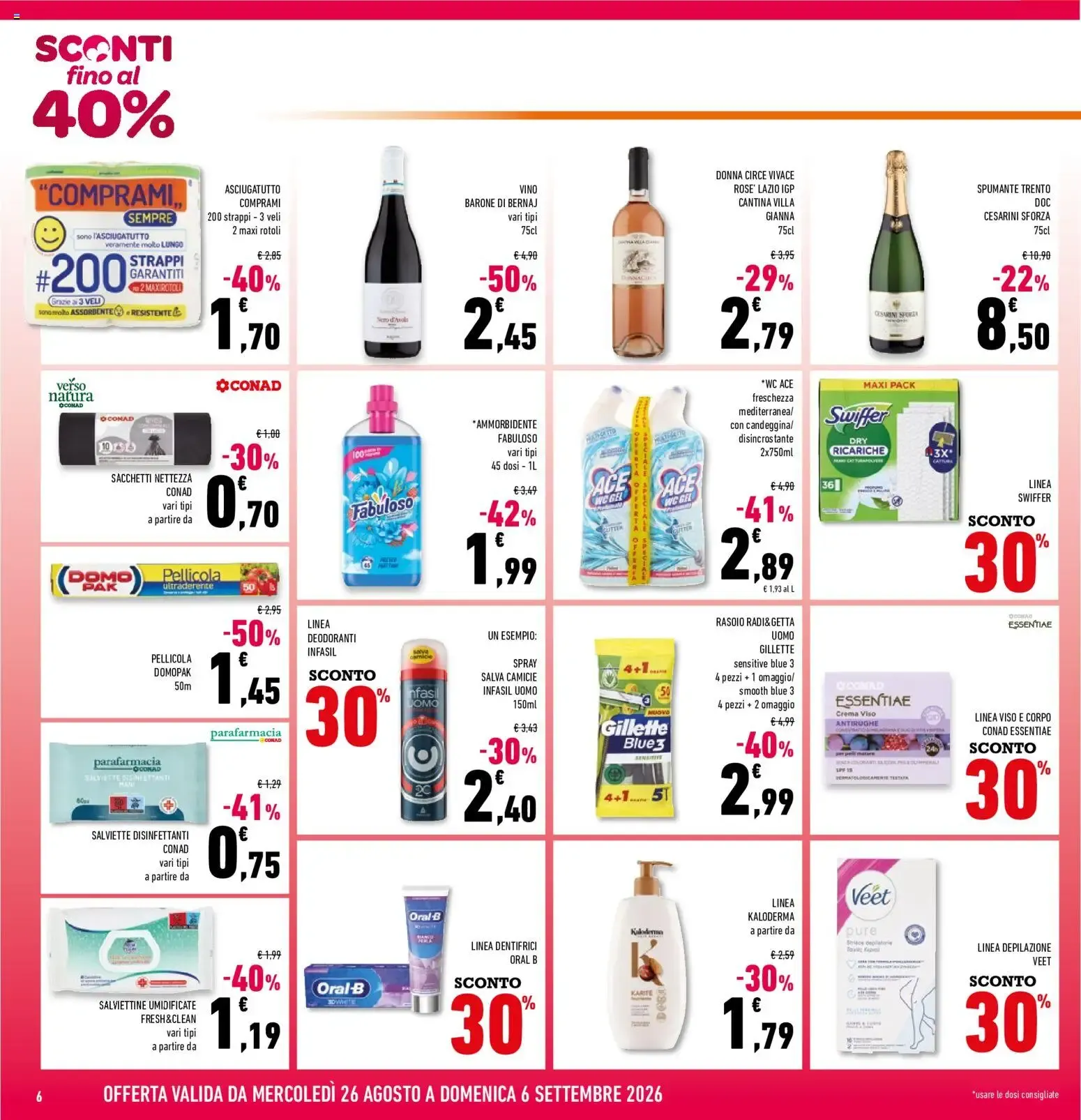 Volantino Conad dal 26/08/2026 > Anteprima da 26 agosto a 6 settembre di 2026 - Pagina del volantino 6