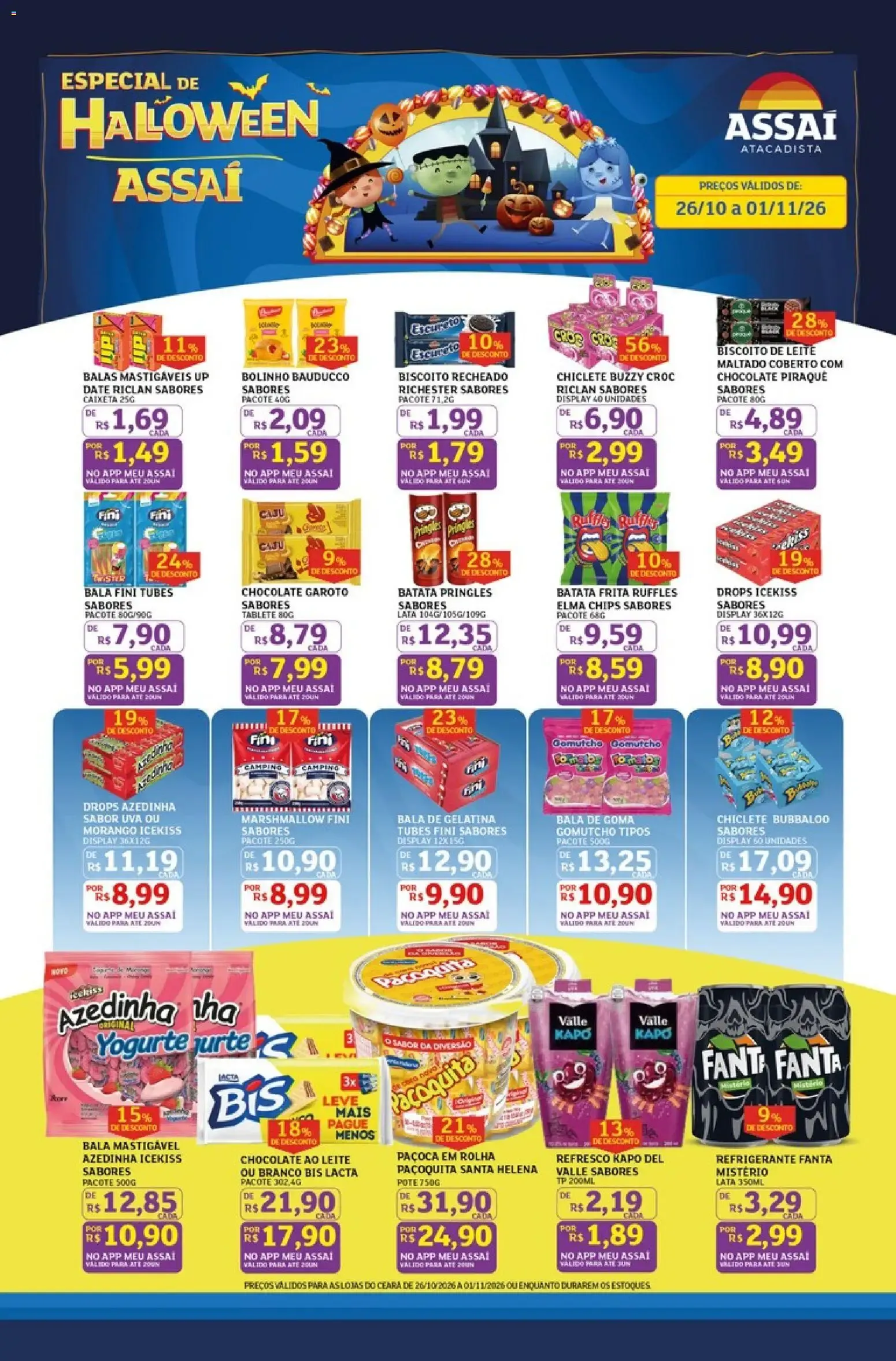 Encarte de Especial de Halloween Assaí 26 de outubro até 1 de novembro 2026 - Pagina 1
