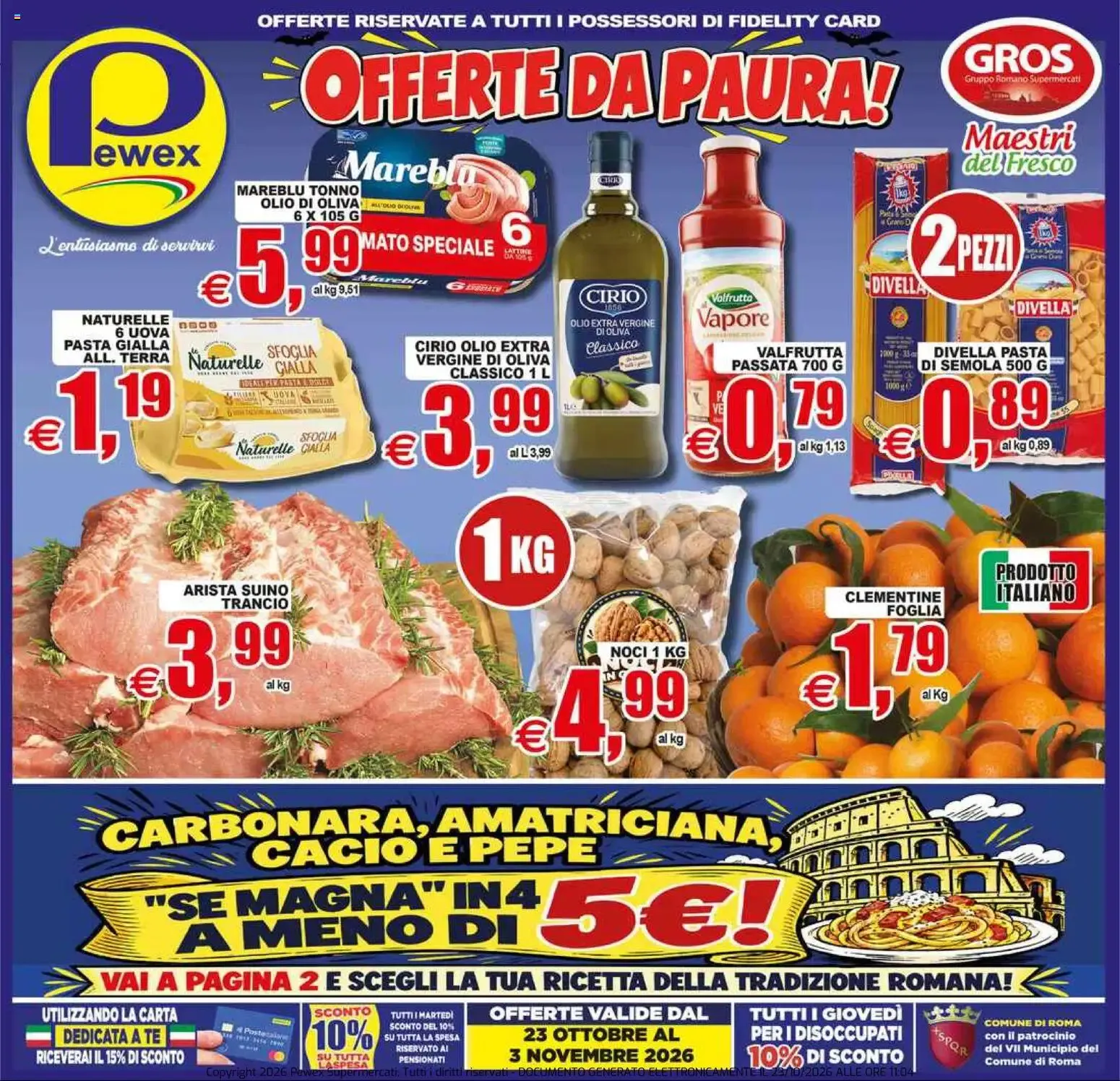 Offerte da paura Pewex da 23 ottobre a 3 novembre di 2026 - Pagina del volantino 1