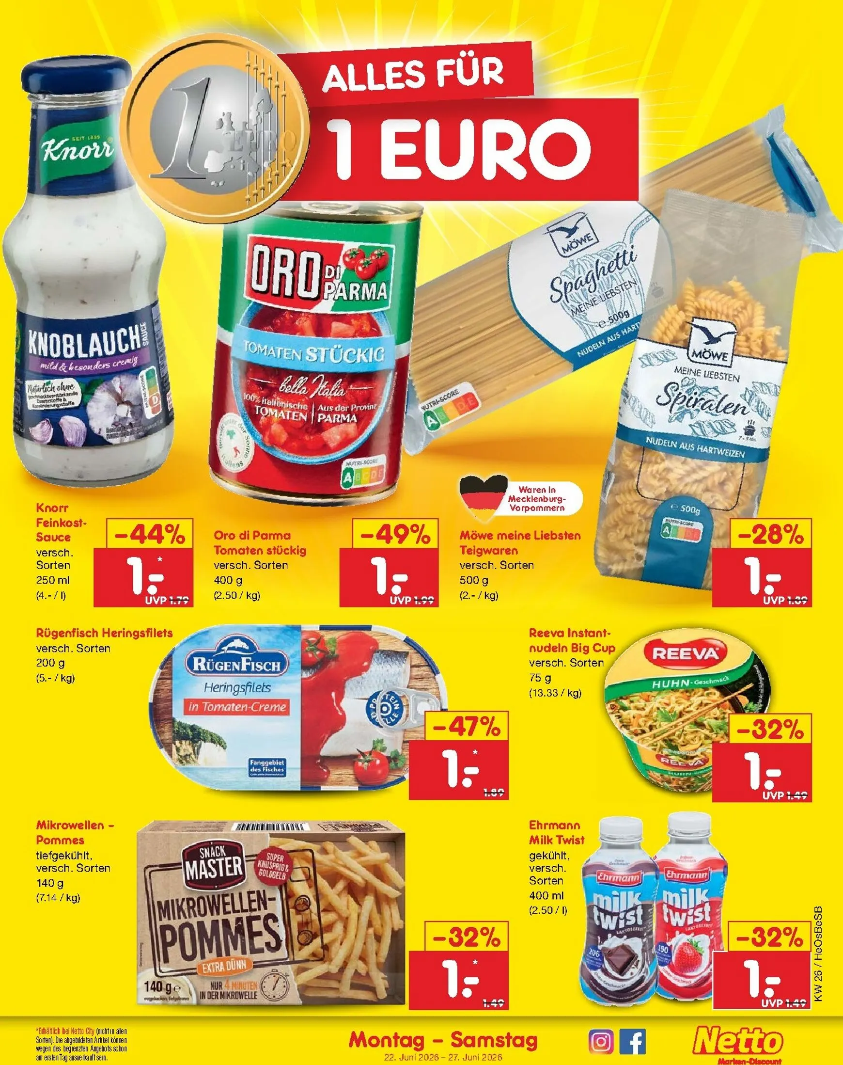 Netto Marken Discount Prospekt – von Montag 22.06.2026 bis Samstag 27.06.2026 von 22. Juni bis 27. Juni 2026 - Prospekt seite 22