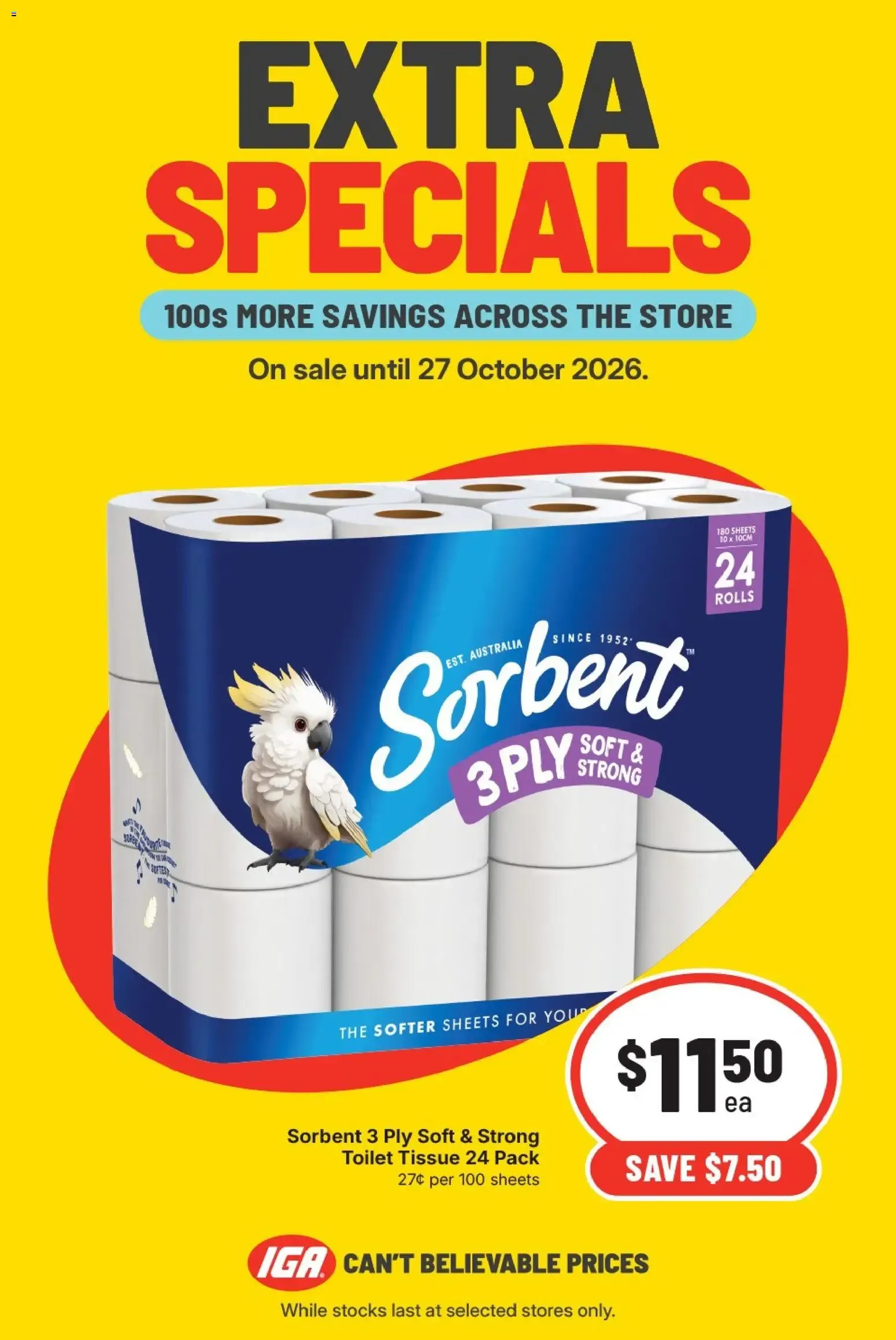 EXTRA SPECIALS - Catalogue valid from 21 October to 27 October 2026 - page 1