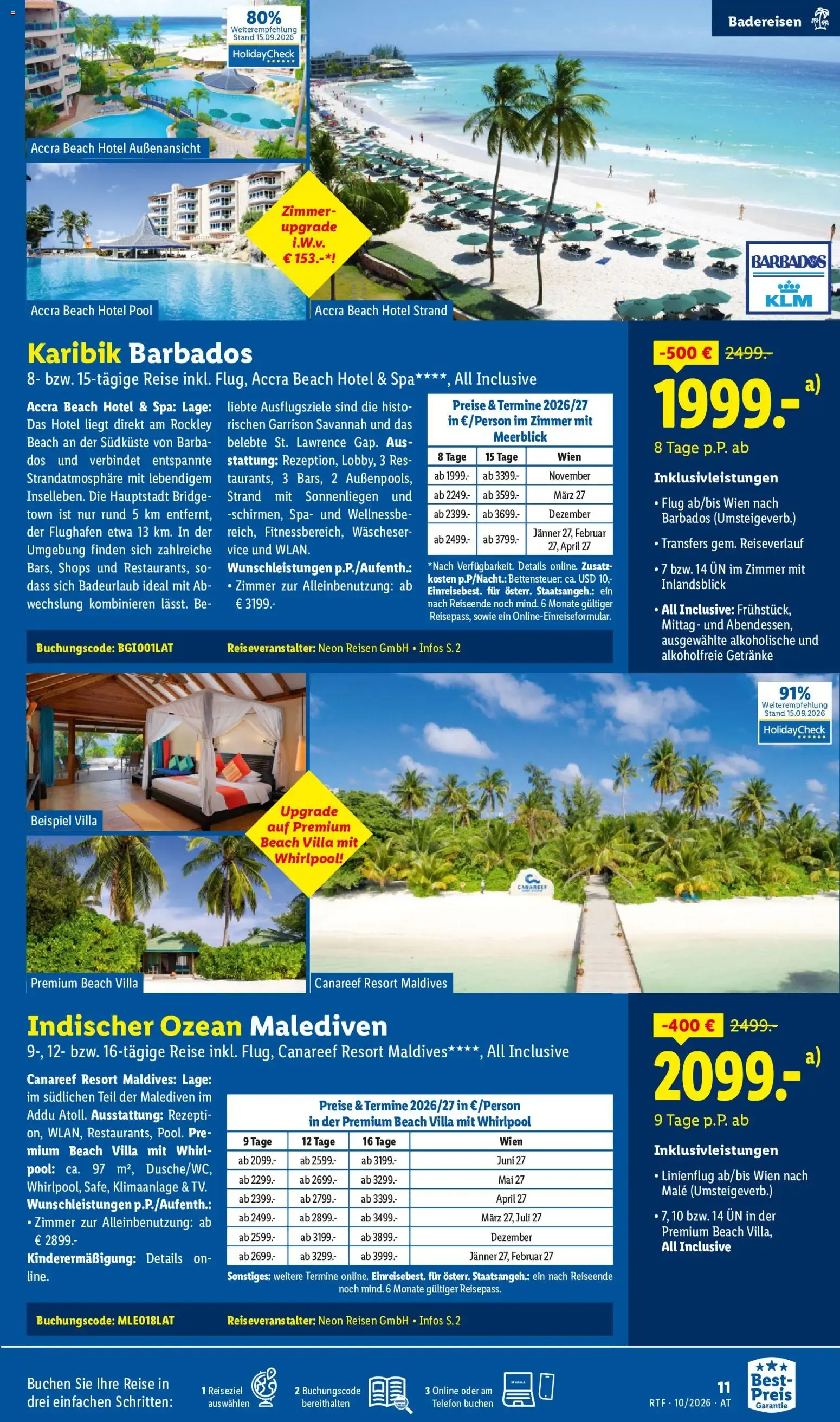 Lidl: Viel Urlaub für wenig Geld lohnt sich von 14. Oktober bis 15. November 2026 - Flugblätt seite 11
