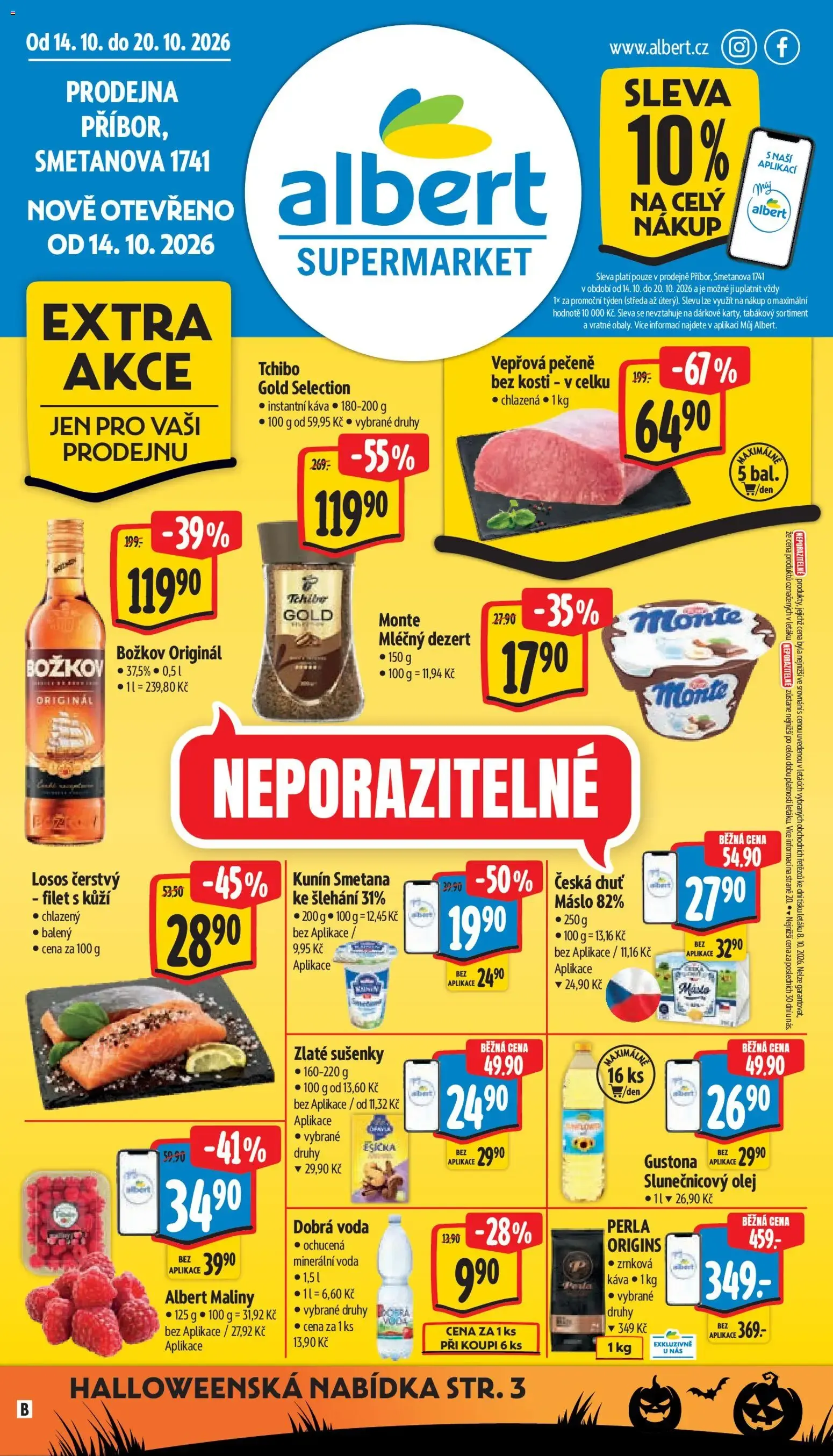 Albert leták - Supermarket Příbor od 14.10.2026 - Akční leták - 14. října 20. října 2026 - Page 1