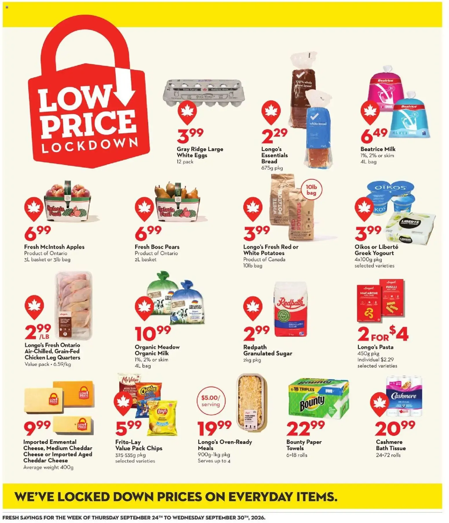 Longo's weekly flyer / circulaire from Sep 24, 2026 > weekly specials & deals from September 24 to September 30 2026 - flyer page 16