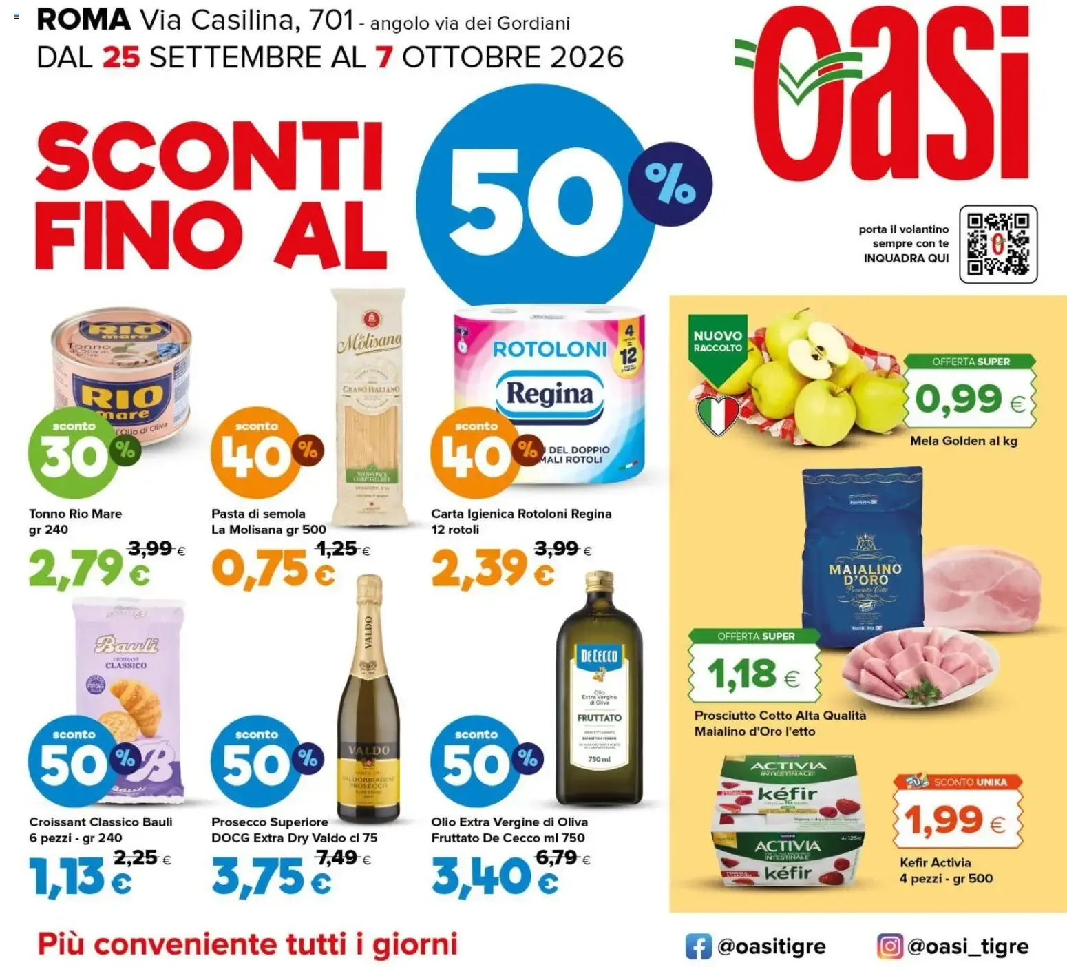 Nuovo Oasi volantino Roma dal 25/09/2026 > offerte anteprima 🛍️ da 25 settembre a 7 ottobre di 2026 - Pagina del volantino 1