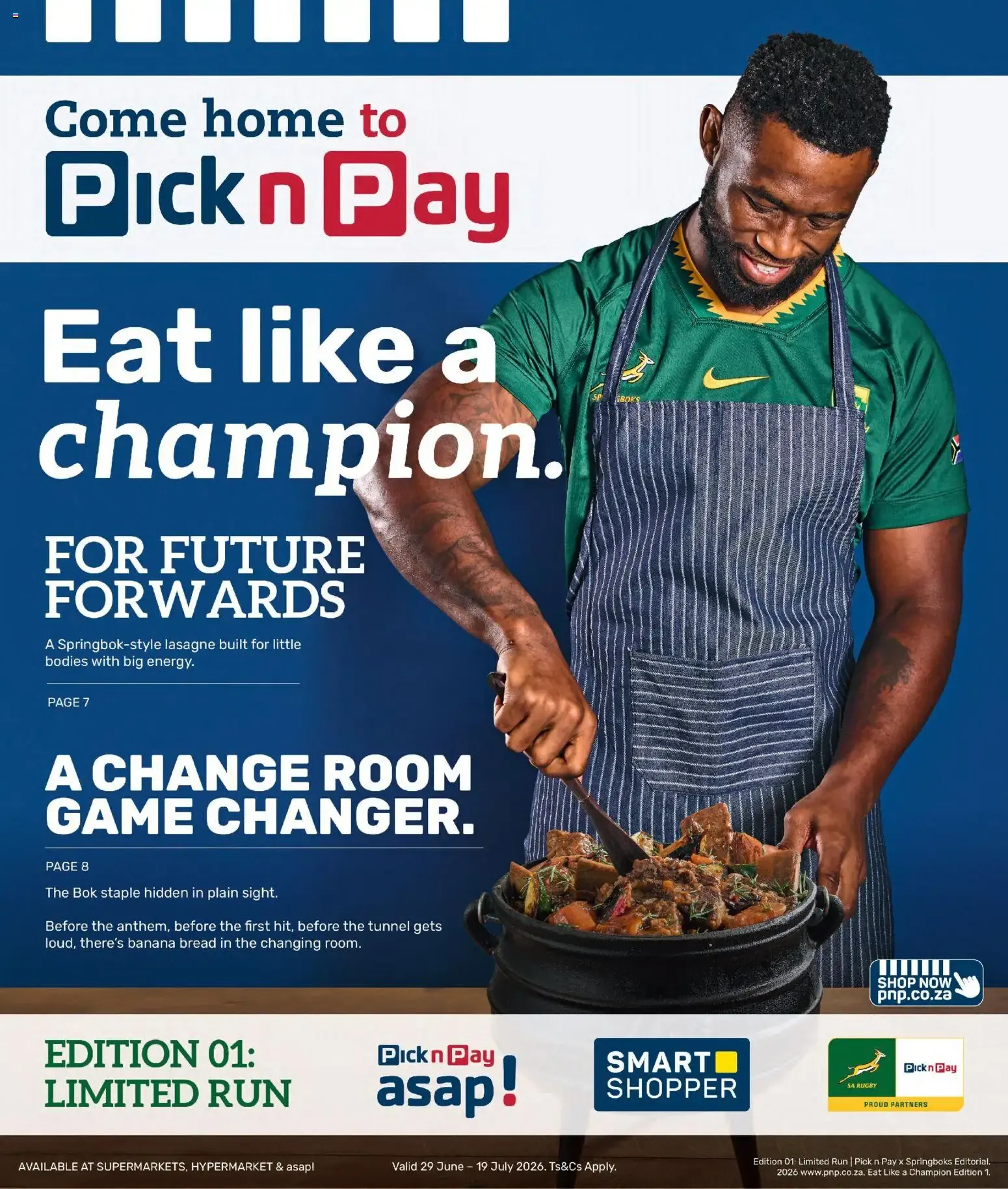 Pick n Pay - Eat like a Champion (Edition 01: Limited Run) from 29 June to 19 July 2026 - Catalogue Page 1