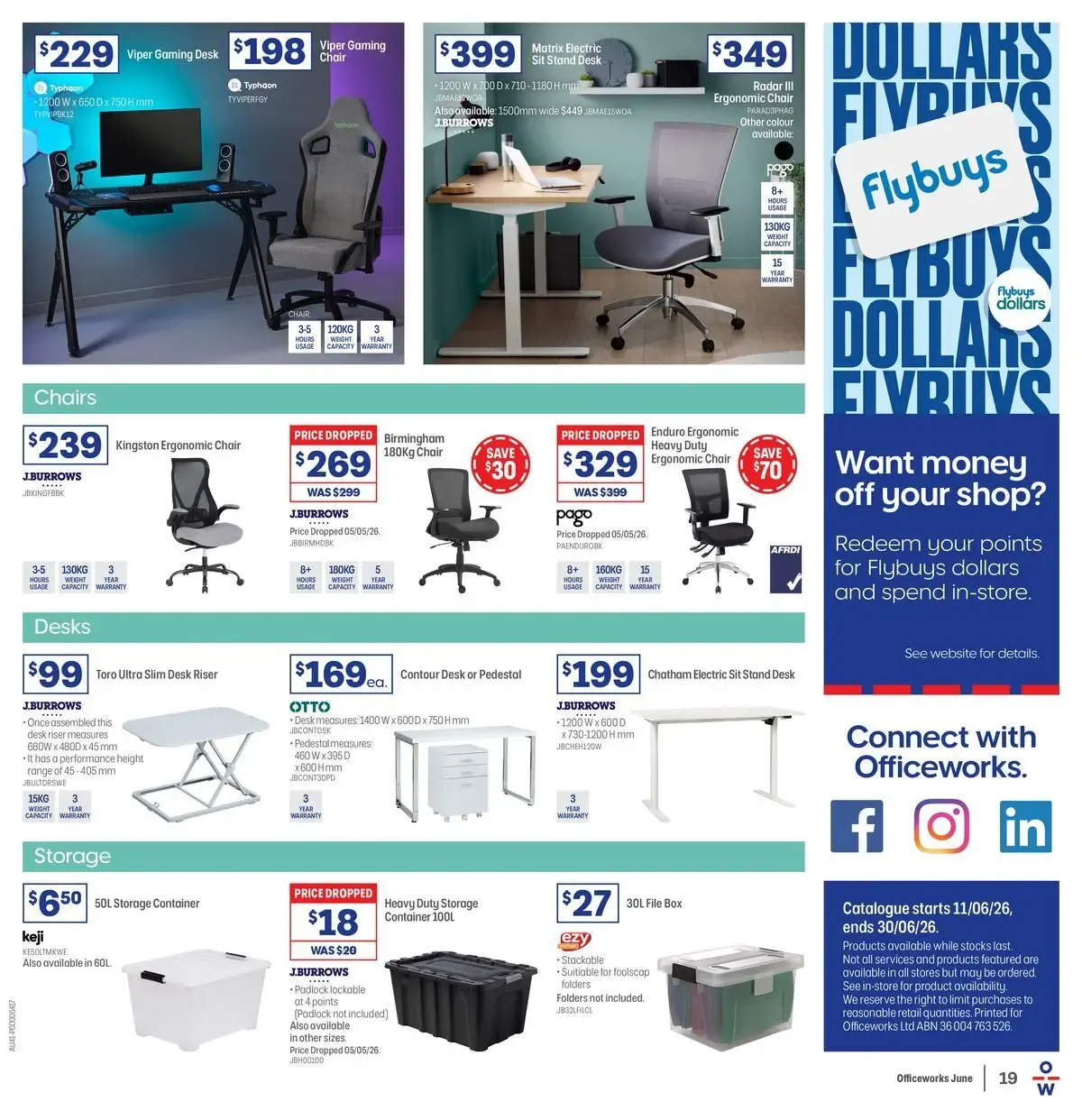 Officeworks EOFY Deals - 11/06/2026 > weekly / monthly specials - Catalogue valid from 11 June to 30 June 2026 - page 19