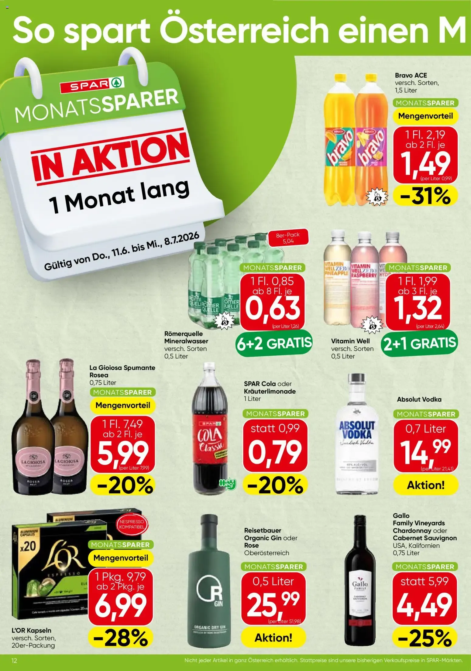 Spar Monatssparer (11.06.2026) - Angebote und Prospekt von 11. Juni bis 8. Juli 2026 - Flugblätt seite 3