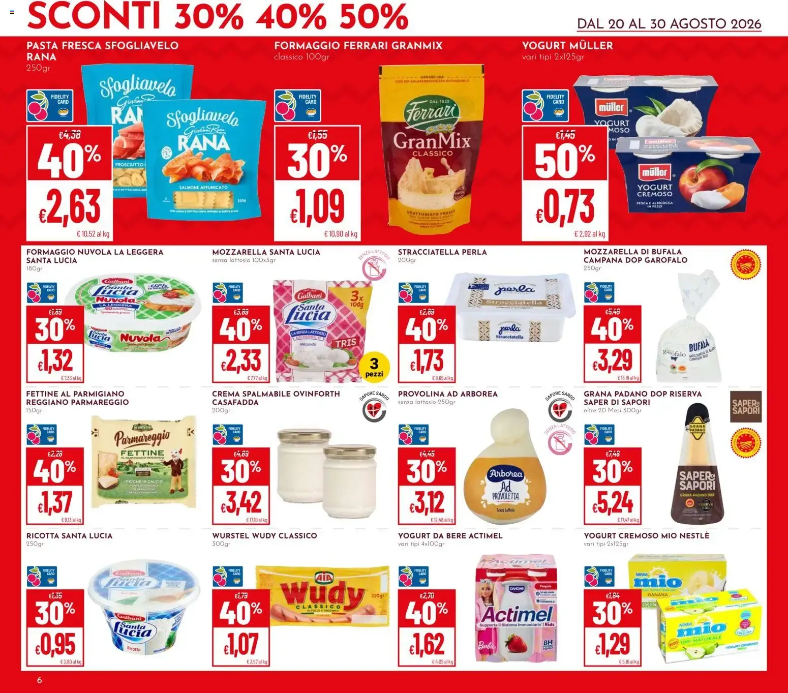 Iper Pan & Super Pan: Sconti 30%, 40%, 50% da 20 agosto a 30 agosto di 2026 - Pagina del volantino 6