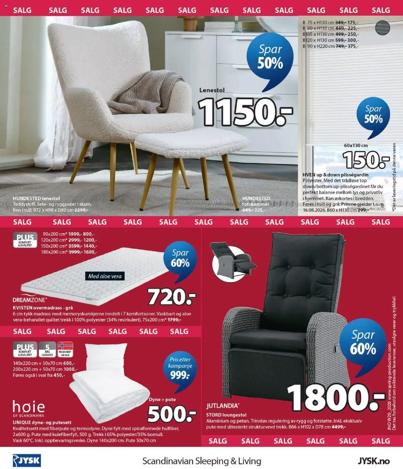 JYSK Scandinavian Sleeping & Living - Møbeldager fra 13. juli til 25. juli 2026 - kundeavisside 16