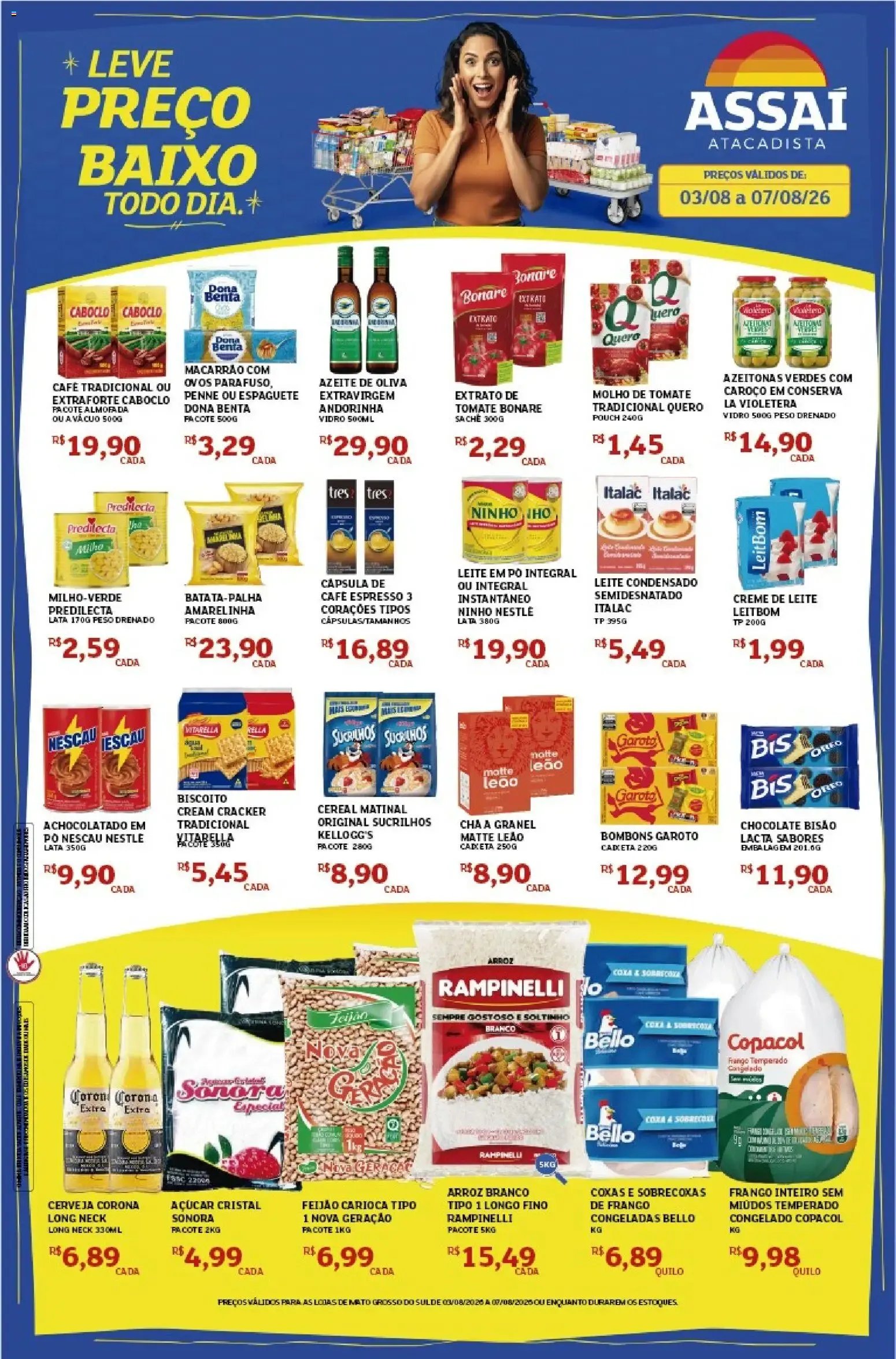 Encarte de Assaí Atacadista ofertas - MS de 03/08/2026 | Promoções Online 3 de agosto até 7 de agosto 2026 - Pagina 1