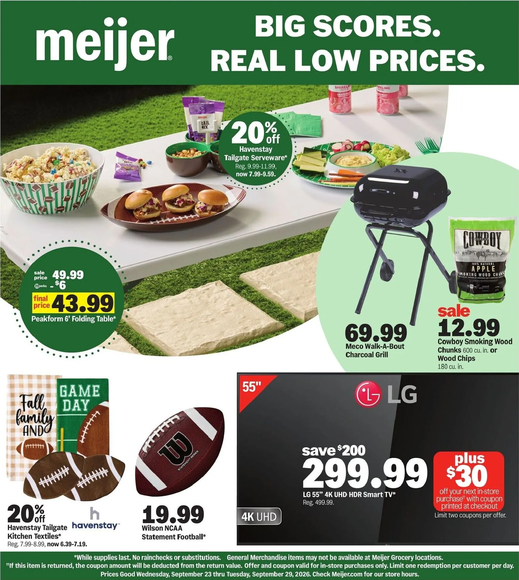 Future Meijer - --big stores real low prices flyer valid from Wednesday 09/23/2026 to Tuesday 09/29/2026