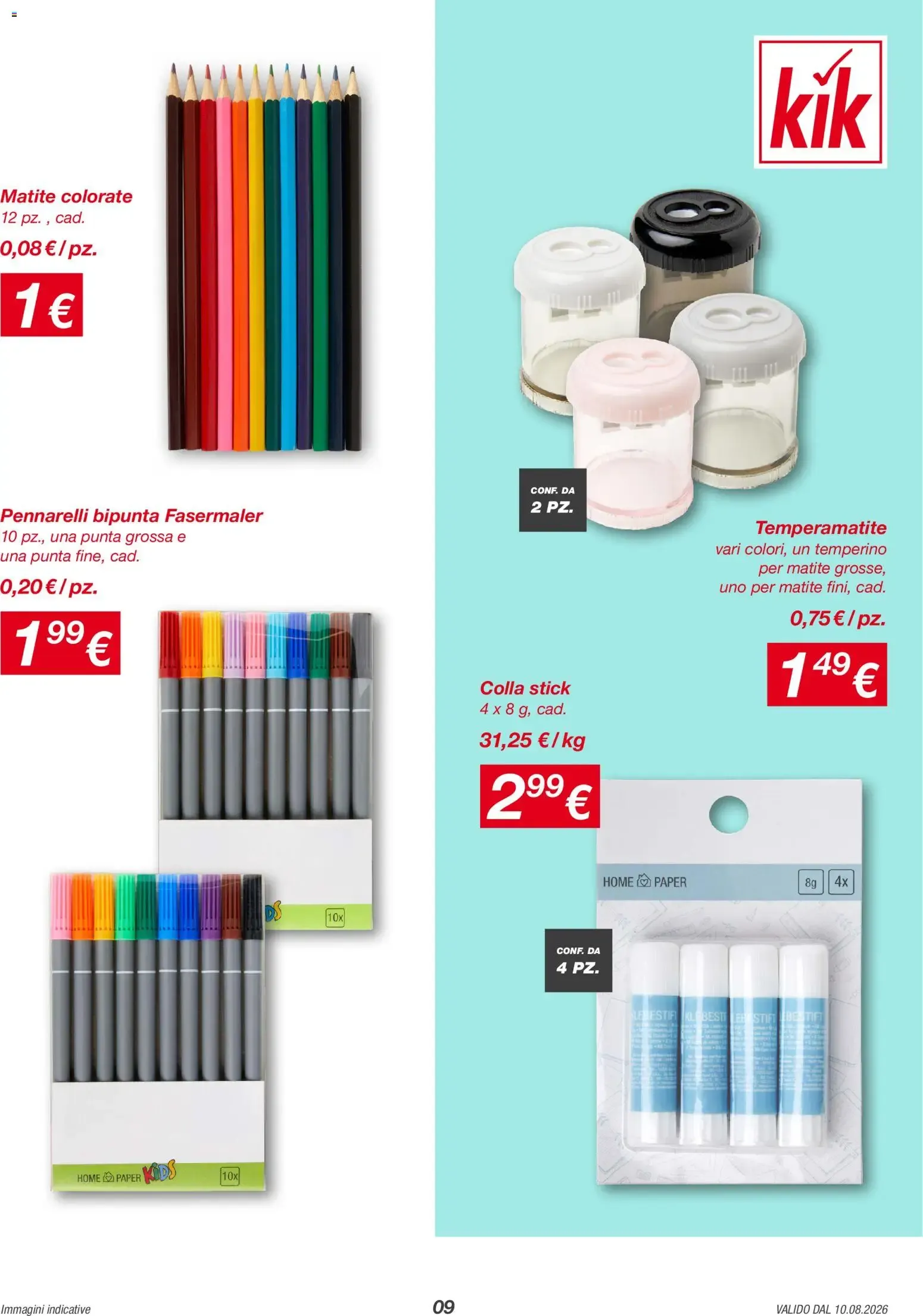Nuovo KiK volantino Divertimento a scuola dal 10/08/2026 > offerte anteprima 🛍️ da 10 agosto a 16 agosto di 2026 - Pagina del volantino 9