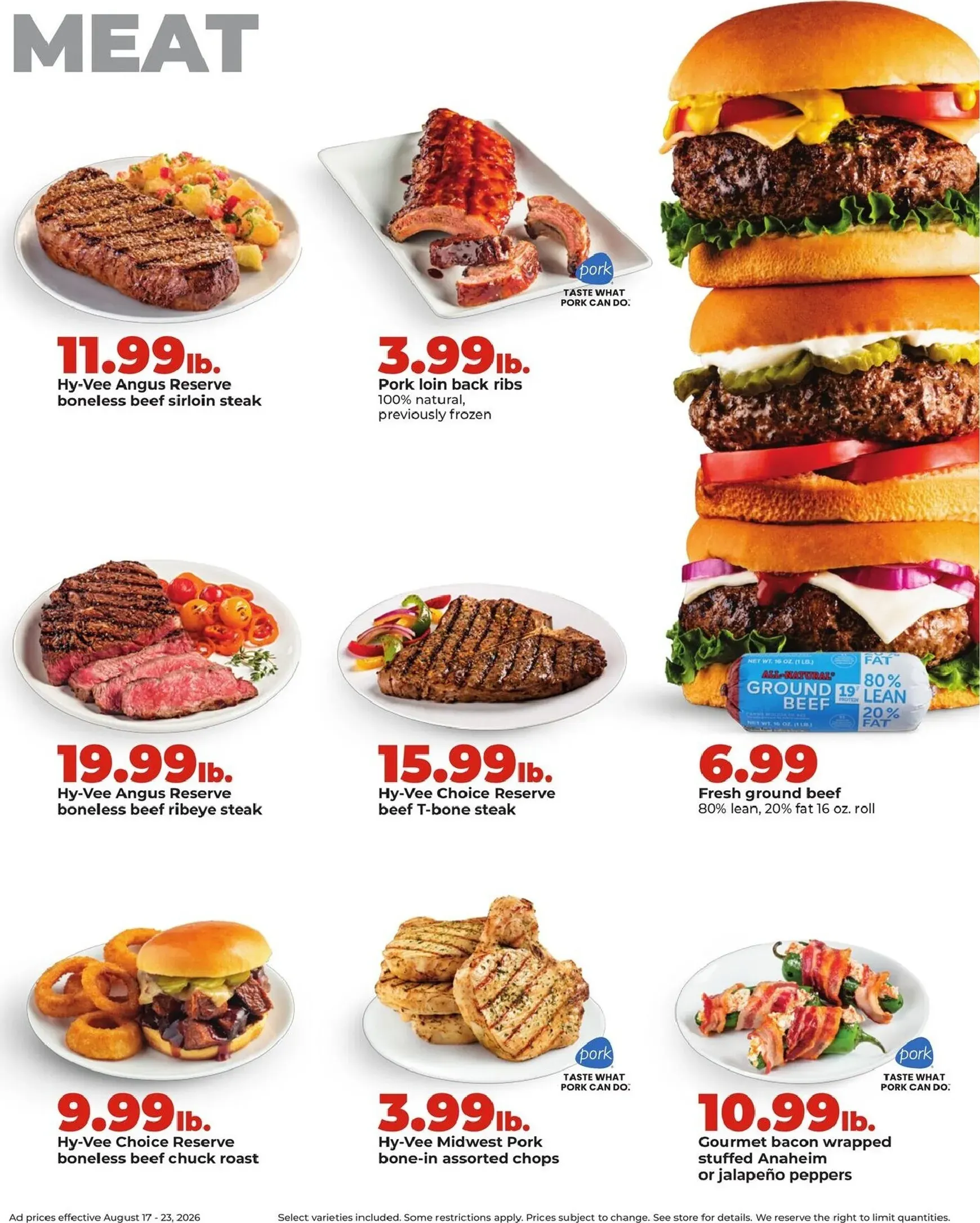 Weekly promotion Current Hy Vee leaflet valid from Monday 08/17/2026 to Sunday 08/23/2026 spanning from August 17 to August 23 2026 - Page 10 for Catalogue 365