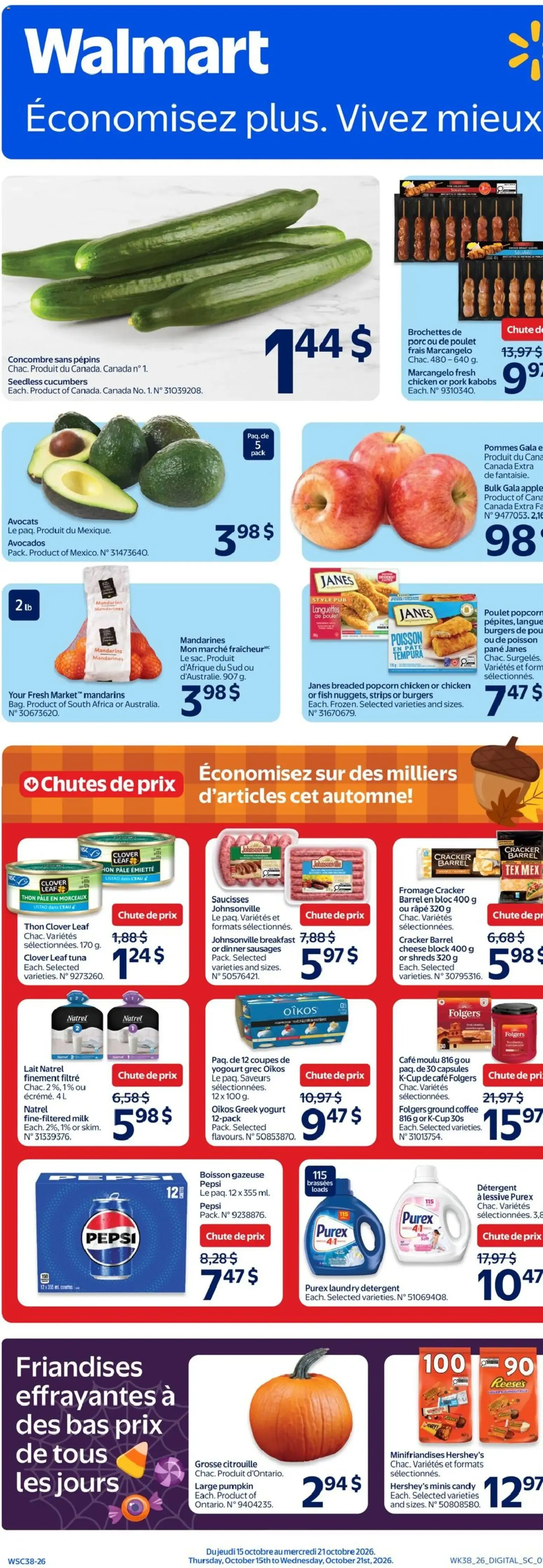 Walmart circulaire from Oct 15, 2026 > weekly specials & deals from October 15 to October 21 2026 - flyer page 1